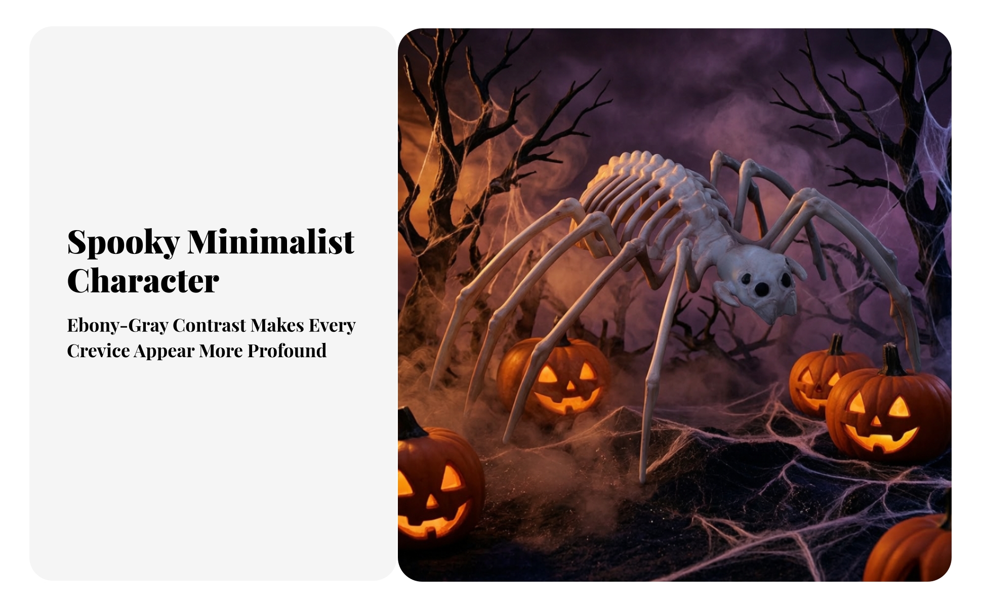Halloween Skeleton Arachnid Decoration Realistic for Haunted House, Party Hosts