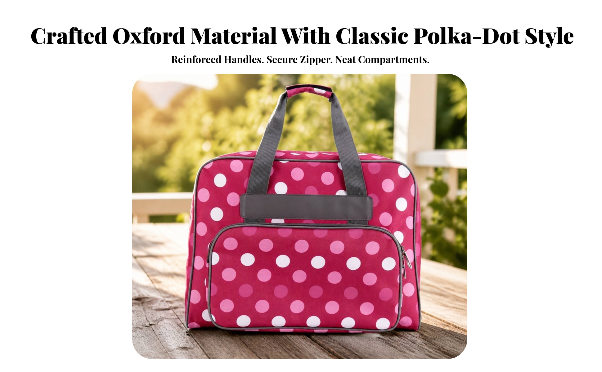 Carrying Case Heavy Duty Sewing Machine Bag with Front Pocket Padded for Travel