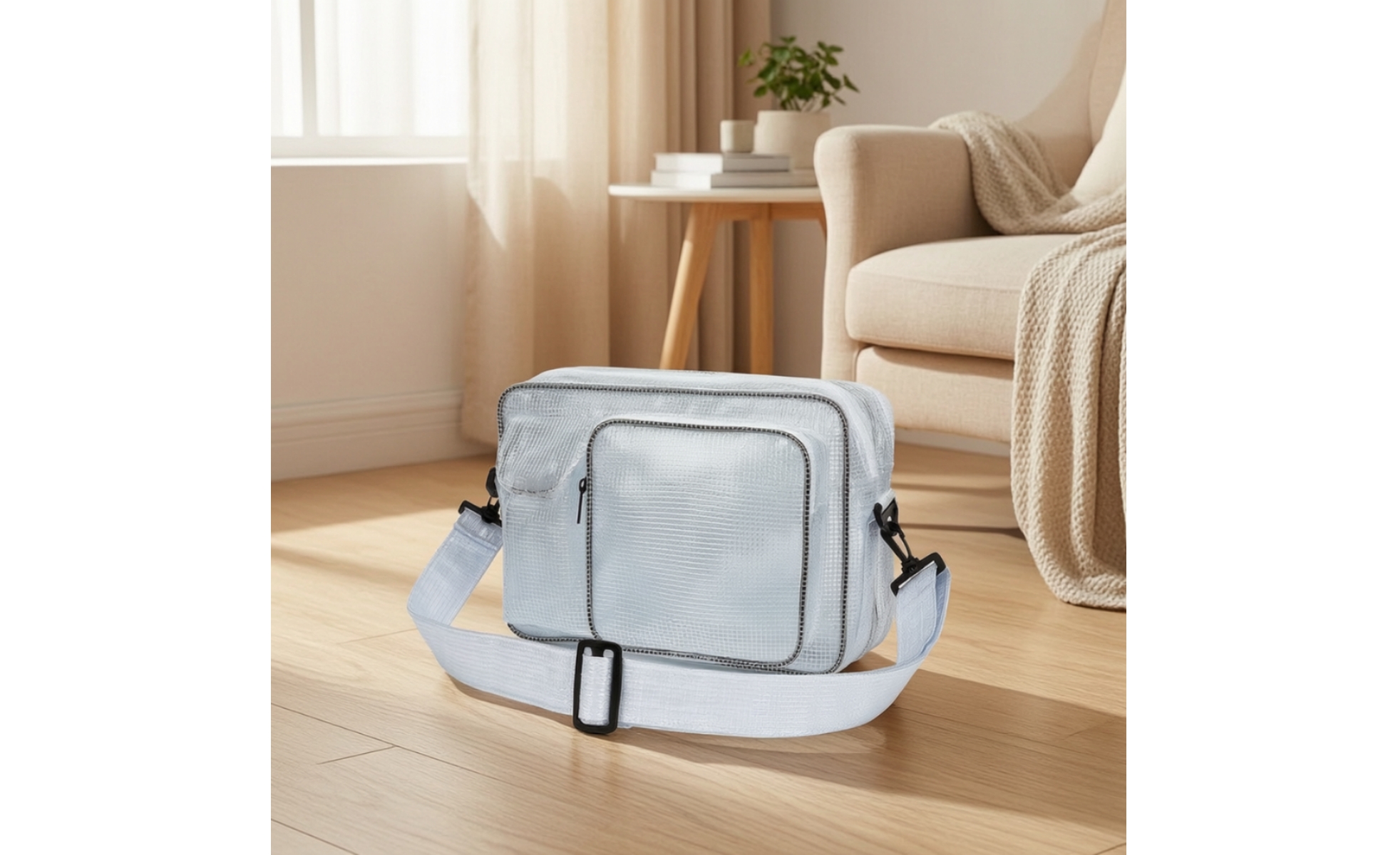 PVC Tool Bag Anti-Static Crossbody Tool Bag Lightweight for Workshop, Engineers