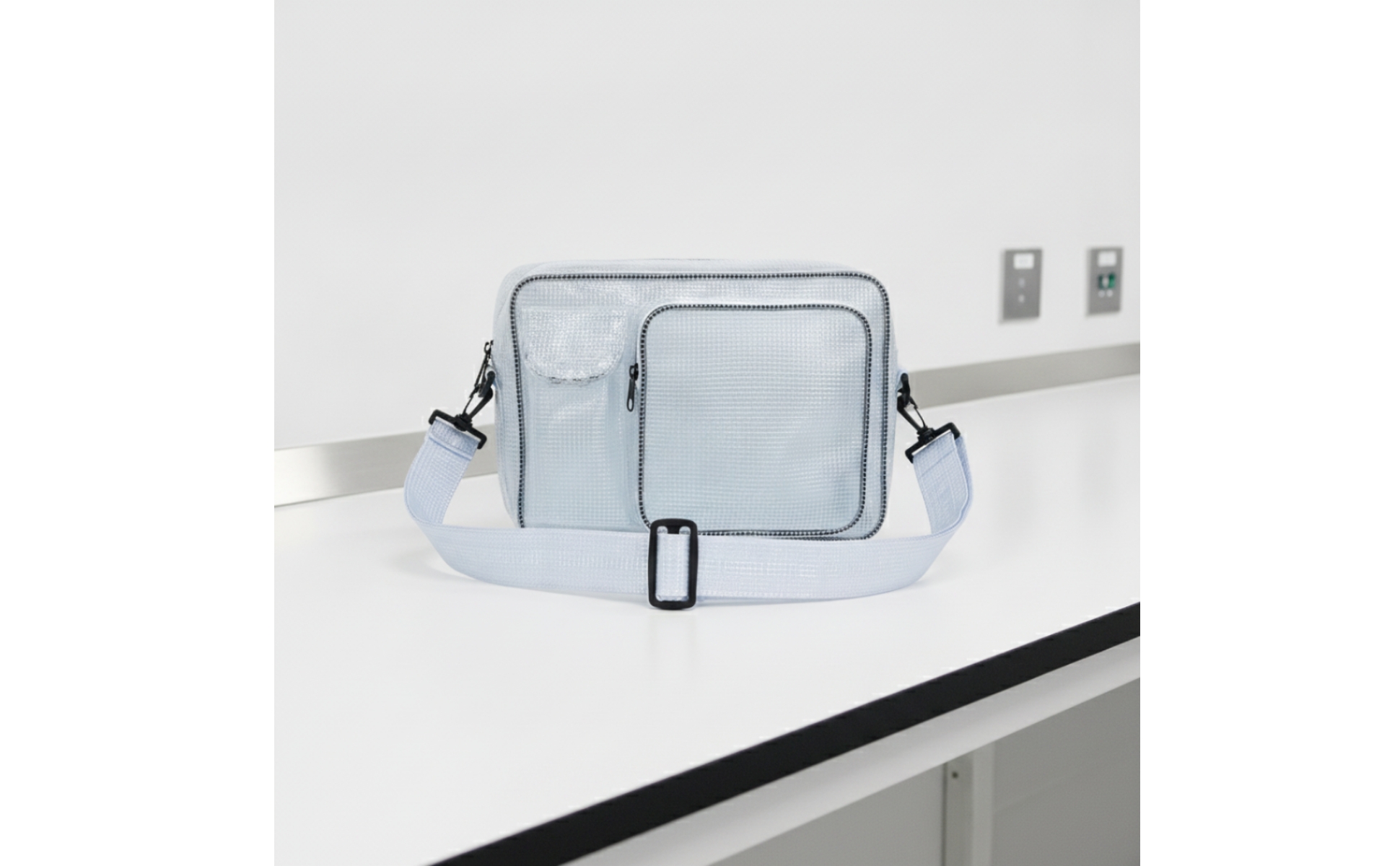 PVC Tool Bag Anti-Static Crossbody Tool Bag Lightweight for Workshop, Engineers