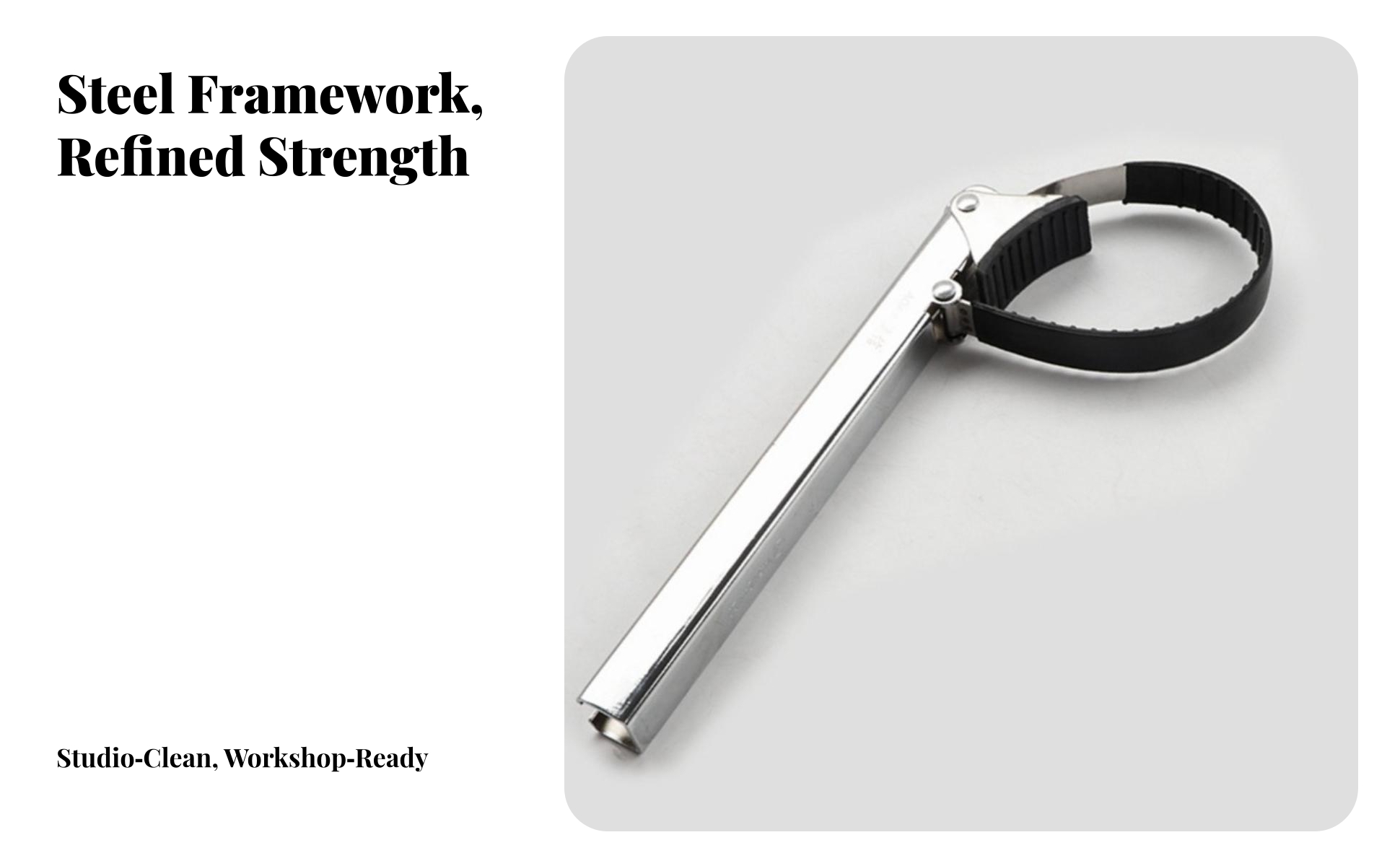 Oil Filter Strap Wrench Universal Fit Oil Filter Wrench Long-Handle for DIYers
