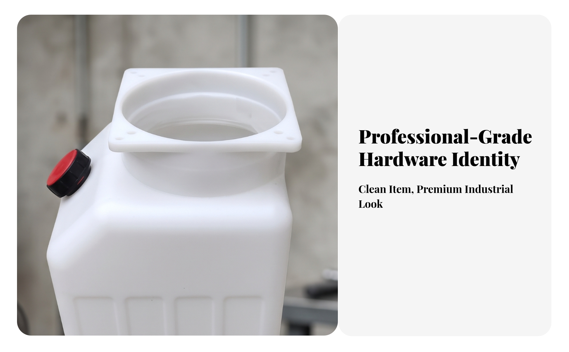 Hydraulic Oil Tank Plastic Hydraulic Tank with Filler Cap Square-Mouth