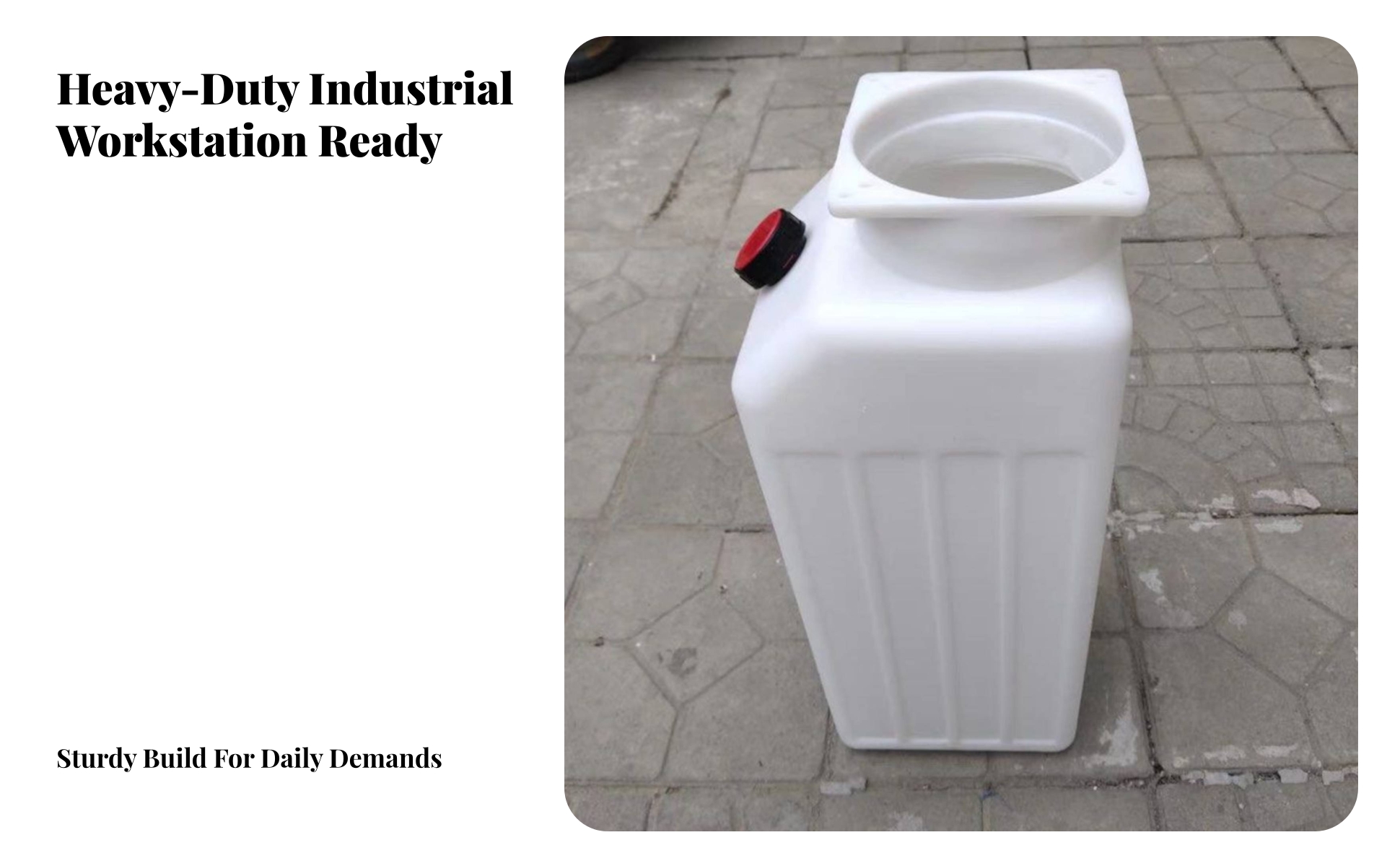 Hydraulic Oil Tank Plastic Hydraulic Tank with Filler Cap Square-Mouth