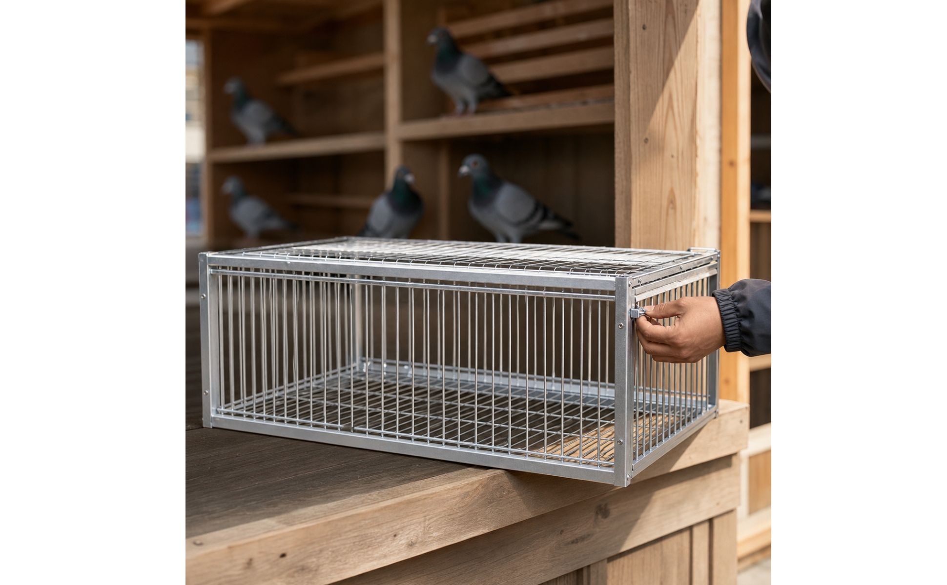 Cage à Pigeons sans Assemblage Cage à Pigeons En Fer Ventilé pour Pigeonnier