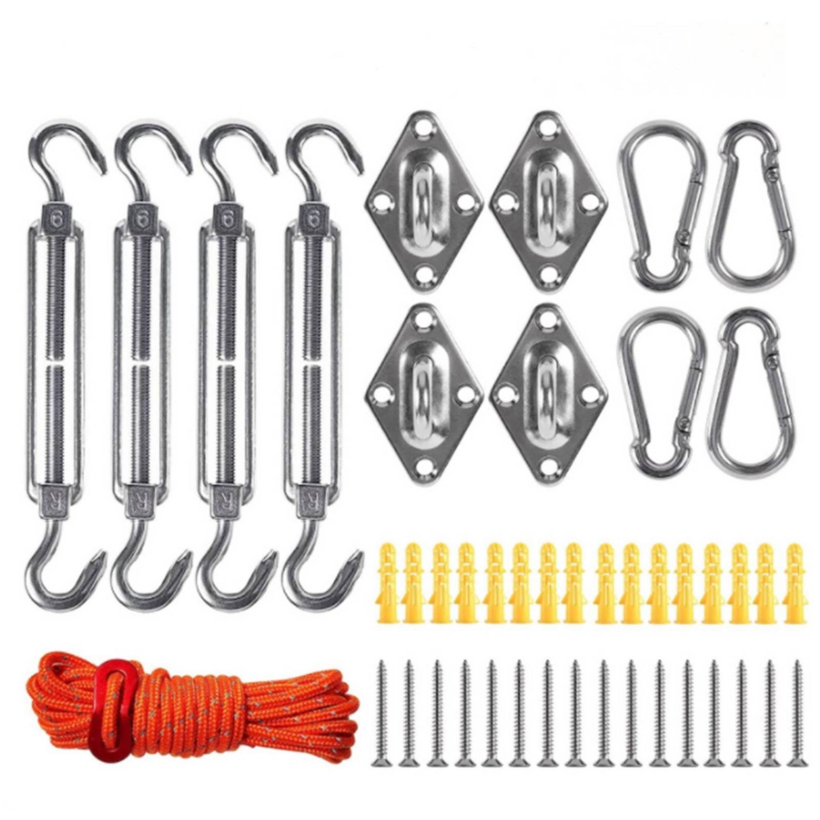 Stainless Steel Shade Sail Installation Kit Heavy Duty for Garden