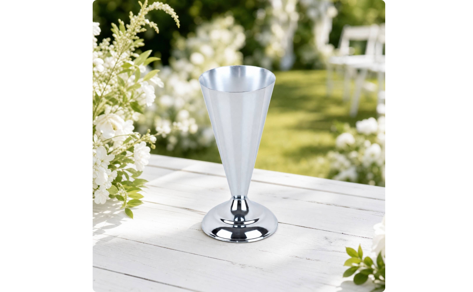 Freestanding Flower Stand with Weighted Base Stable for Weddings, Dining Tables