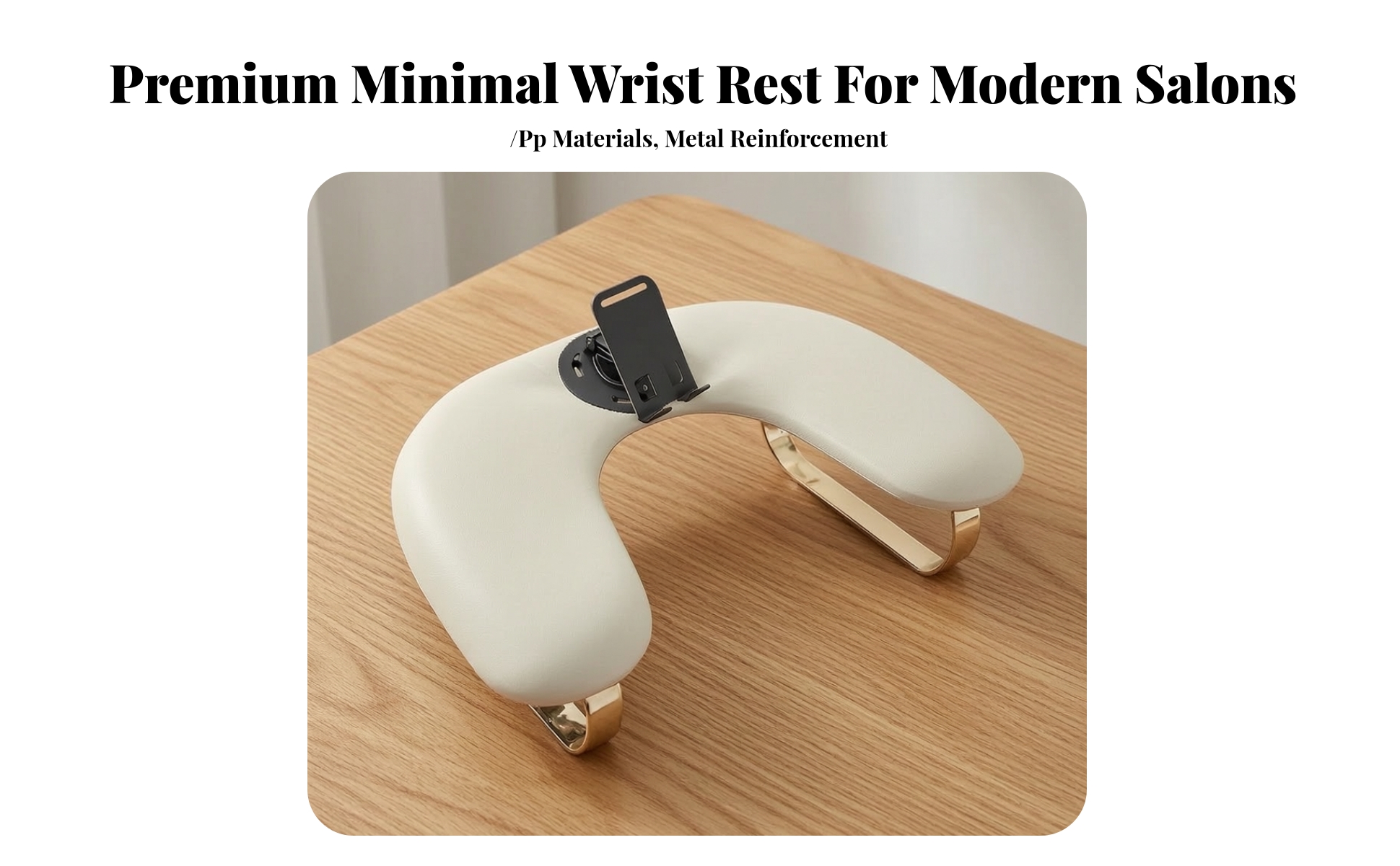 Manicure Hand Rest with Phone Holder Ergonomic Nail Arm Rest with Phone Holder