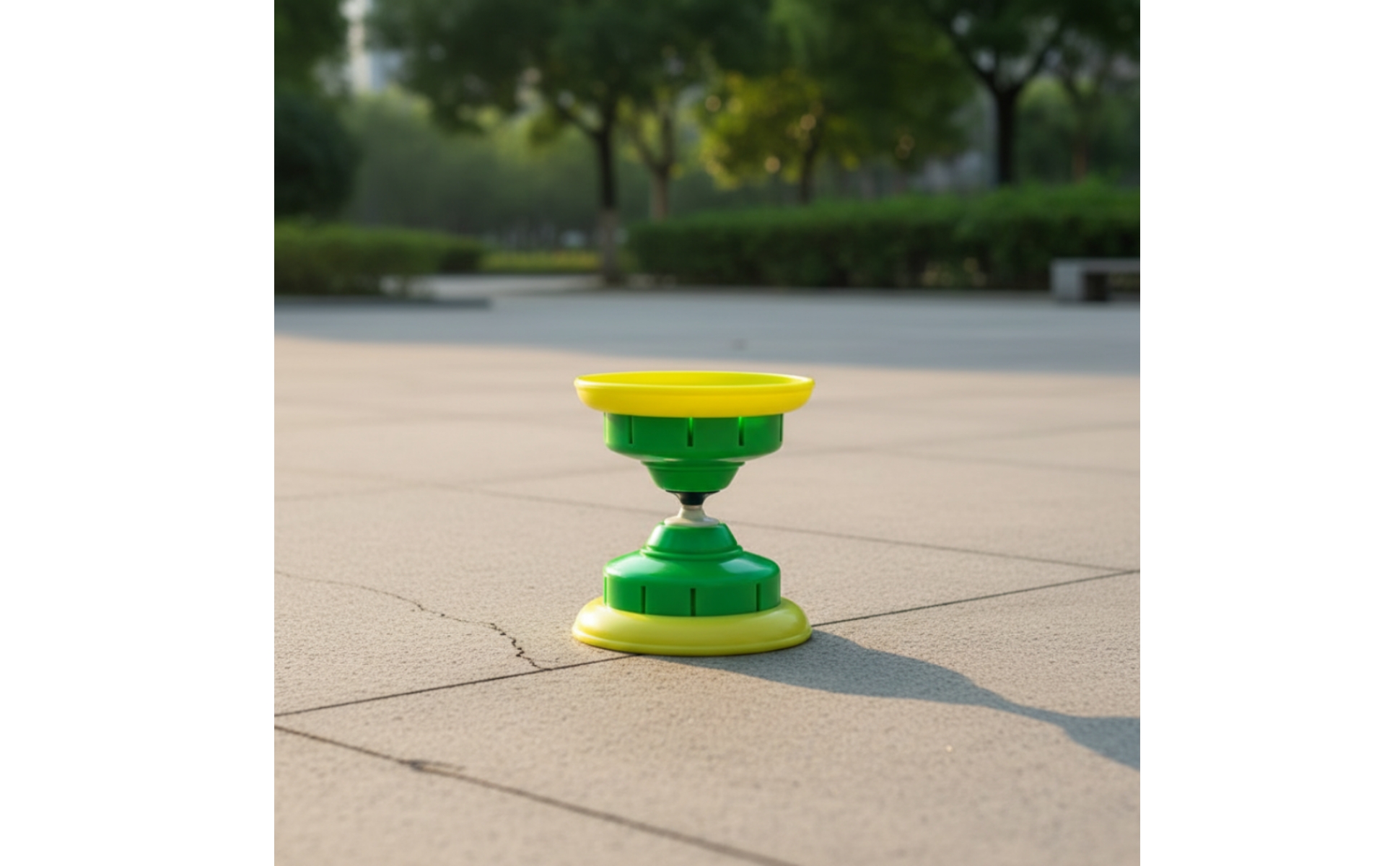 Chinese Yo-Yo Set Beginner-Friendly Chinese Yo-Yo with Handsticks Soft-Edge