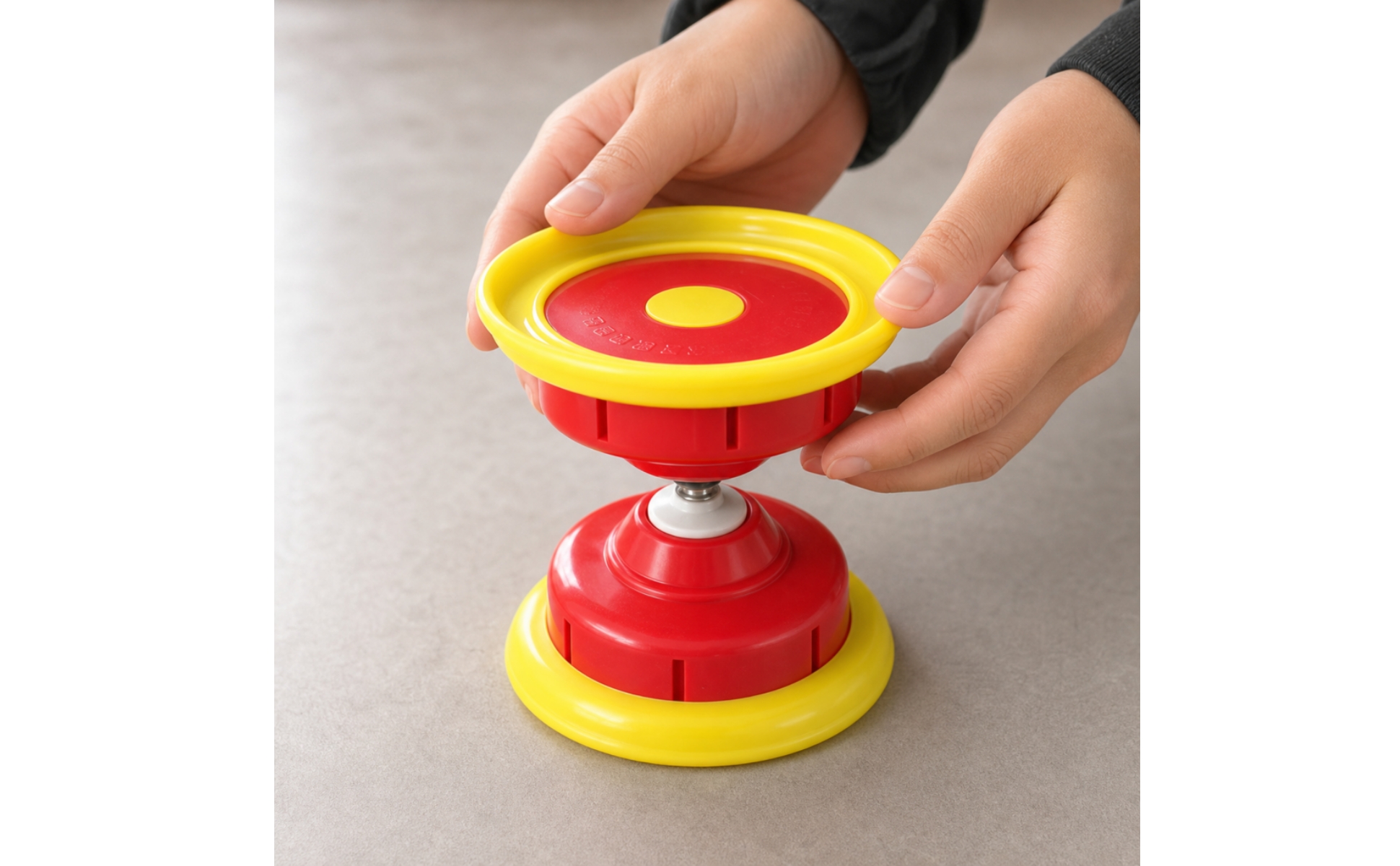 Chinese Yo-Yo Set Beginner-Friendly Chinese Yo-Yo with Handsticks Soft-Edge