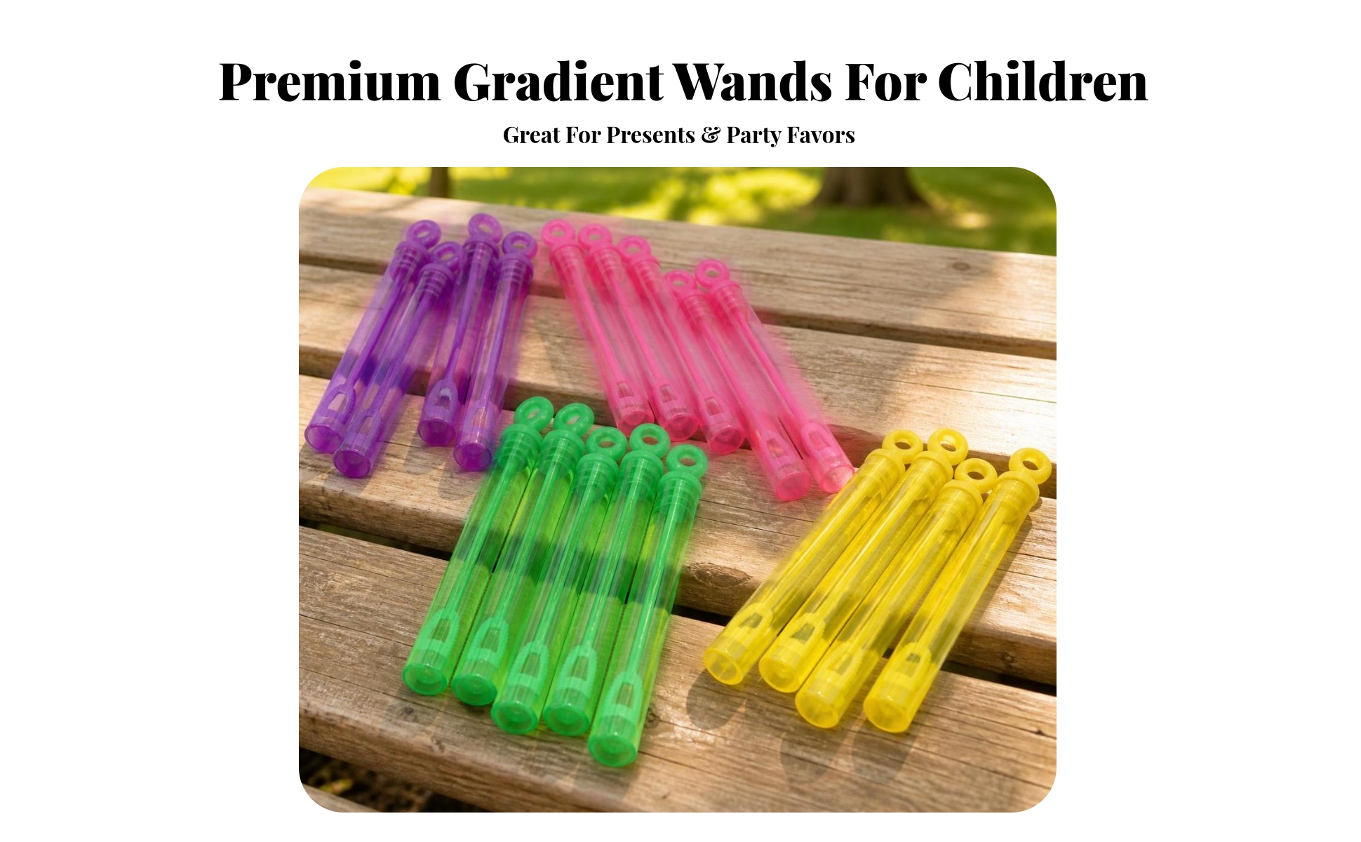24 Pieces Bubble Stick Bottle Travel-Friendly Bubble Stick Easy to Use
