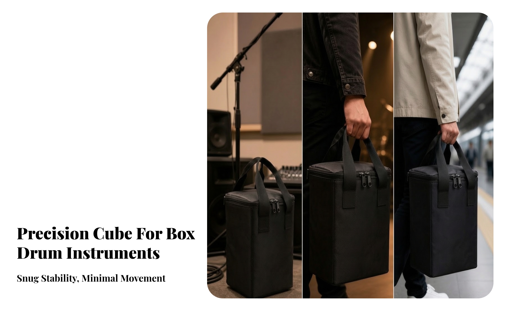 Box Drum Box Drum Bag Heavy-Duty Box Drum Bag Lightweight for Percussionists