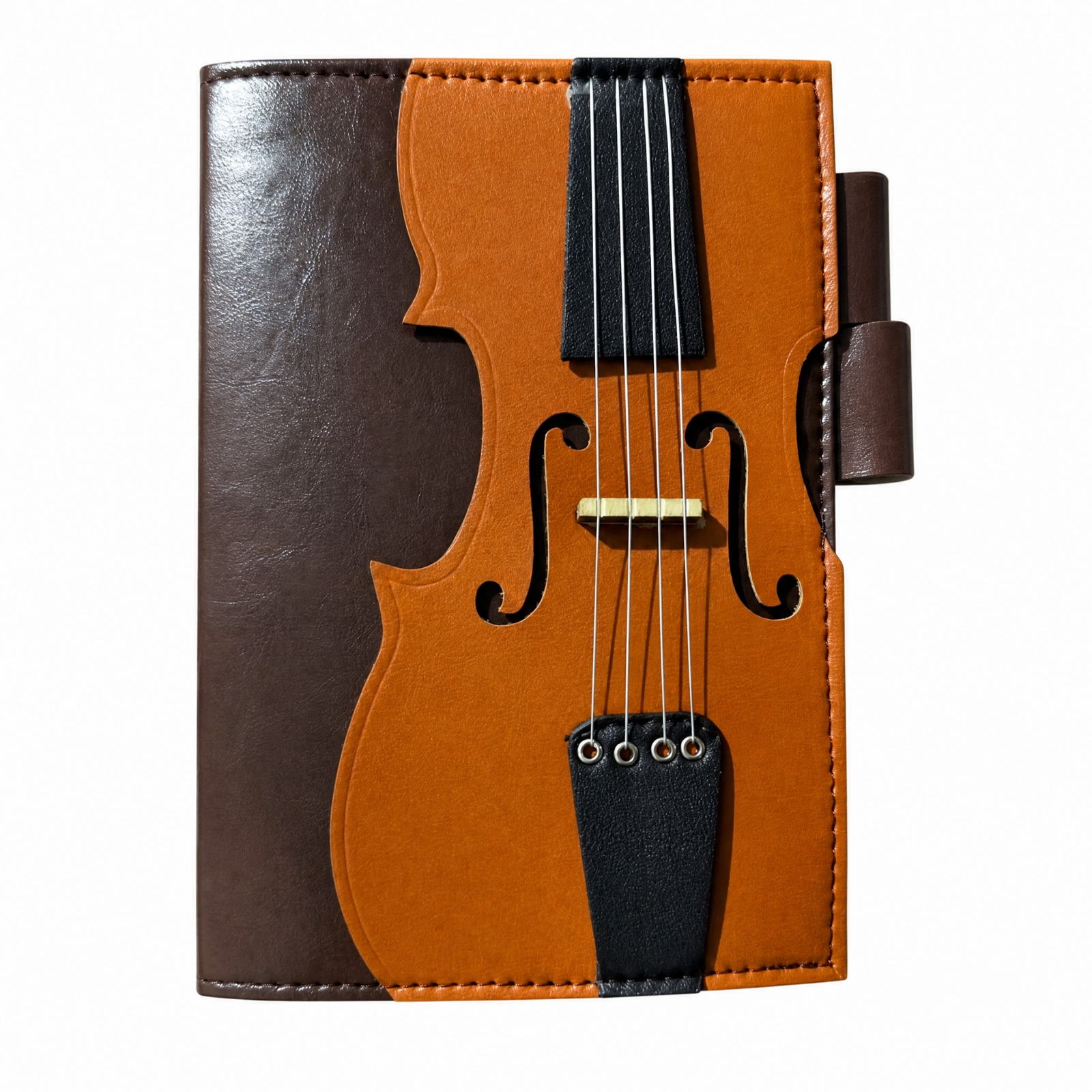 Violin-Themed Notebook Decorative Embossed Violin Notebook Portable for Students