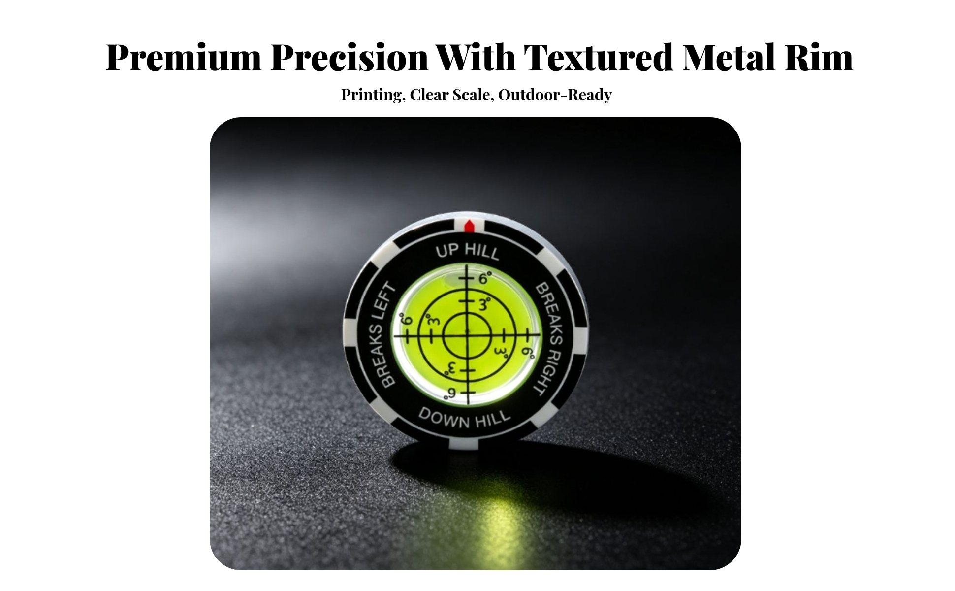 Golf Leveling Indicator High Precision Golf Green Slope Gauge Compact