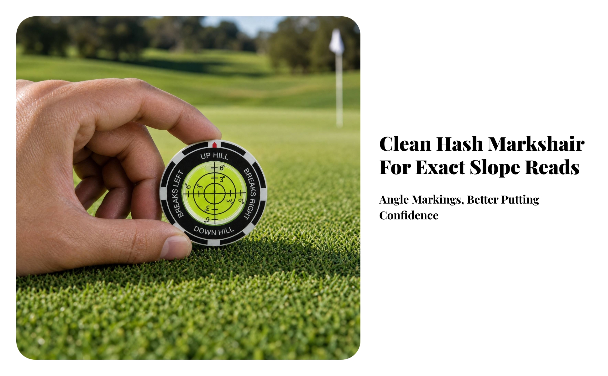 Golf Leveling Indicator High Precision Golf Green Slope Gauge Compact