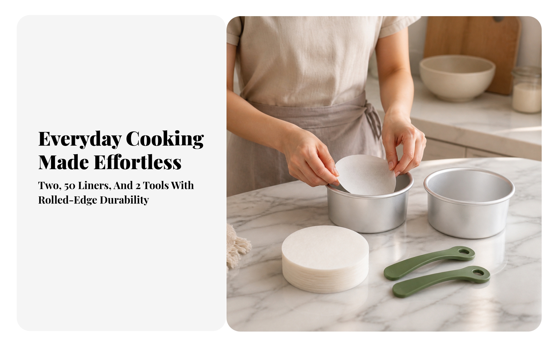 2 Pieces Round Cake Pan Oven Safe Round Cake Pan Straight-Sided for Home Cooks
