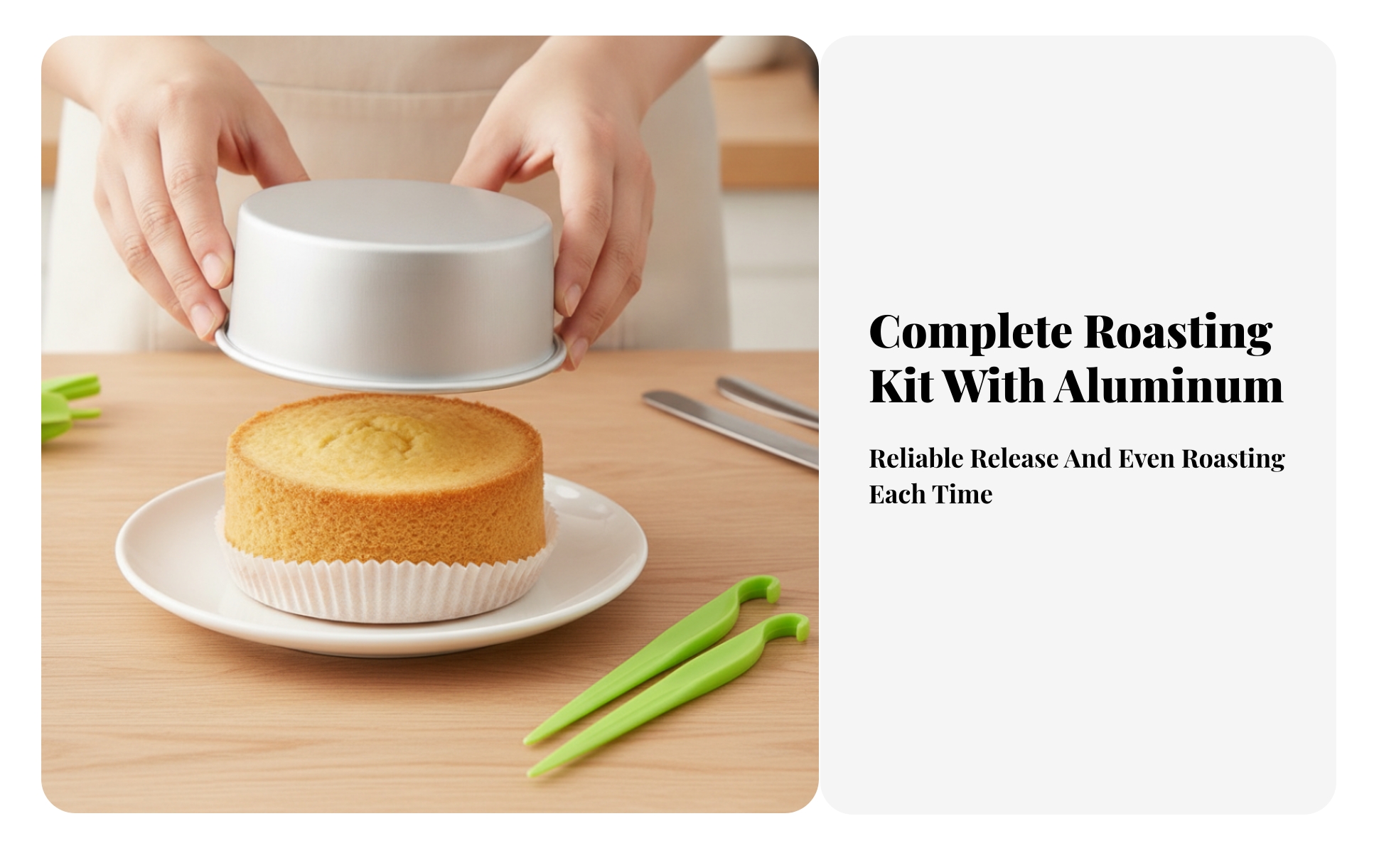 2 Pieces Round Cake Pan Oven Safe Round Cake Pan Straight-Sided for Home Cooks