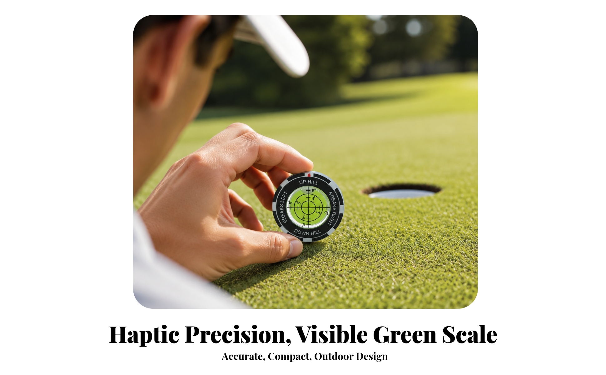 Golf Leveling Indicator High Precision Golf Green Slope Gauge Compact