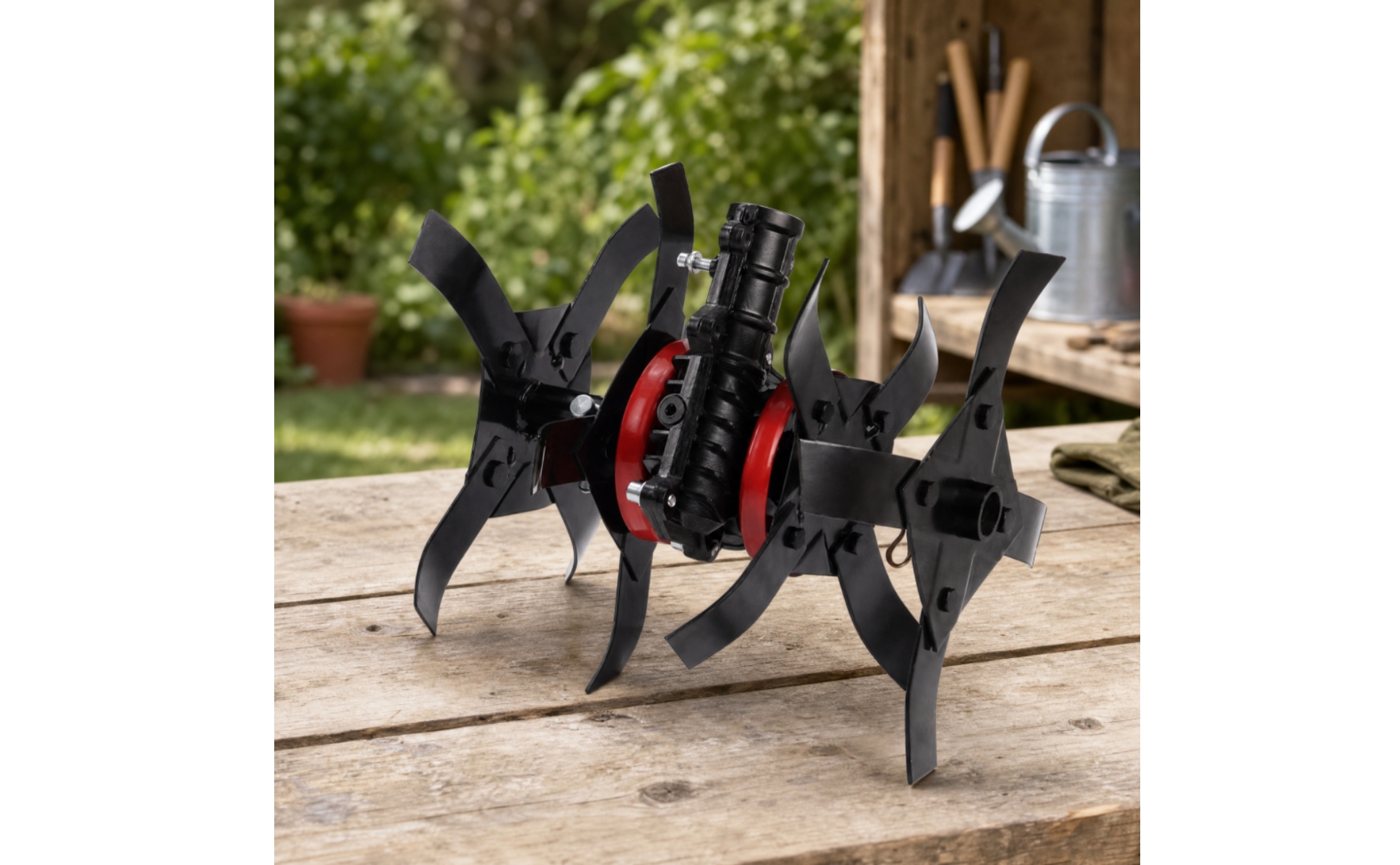 Tilling Attachment Rugged for Planting Area Soil Prep, Weeding, Home Gardeners
