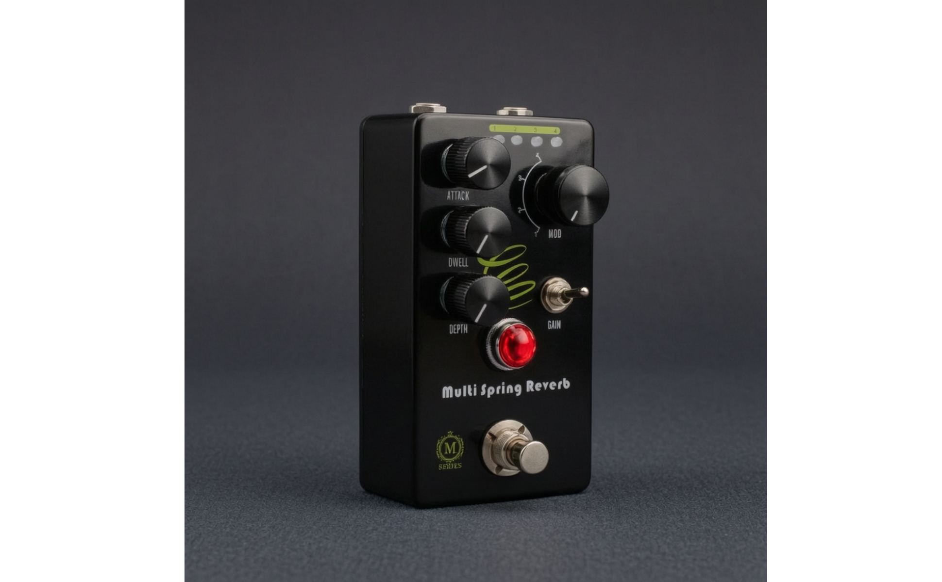 Spring Reverb Pedal Stompbox-Style Reverb Pedal Compact for Live Performances