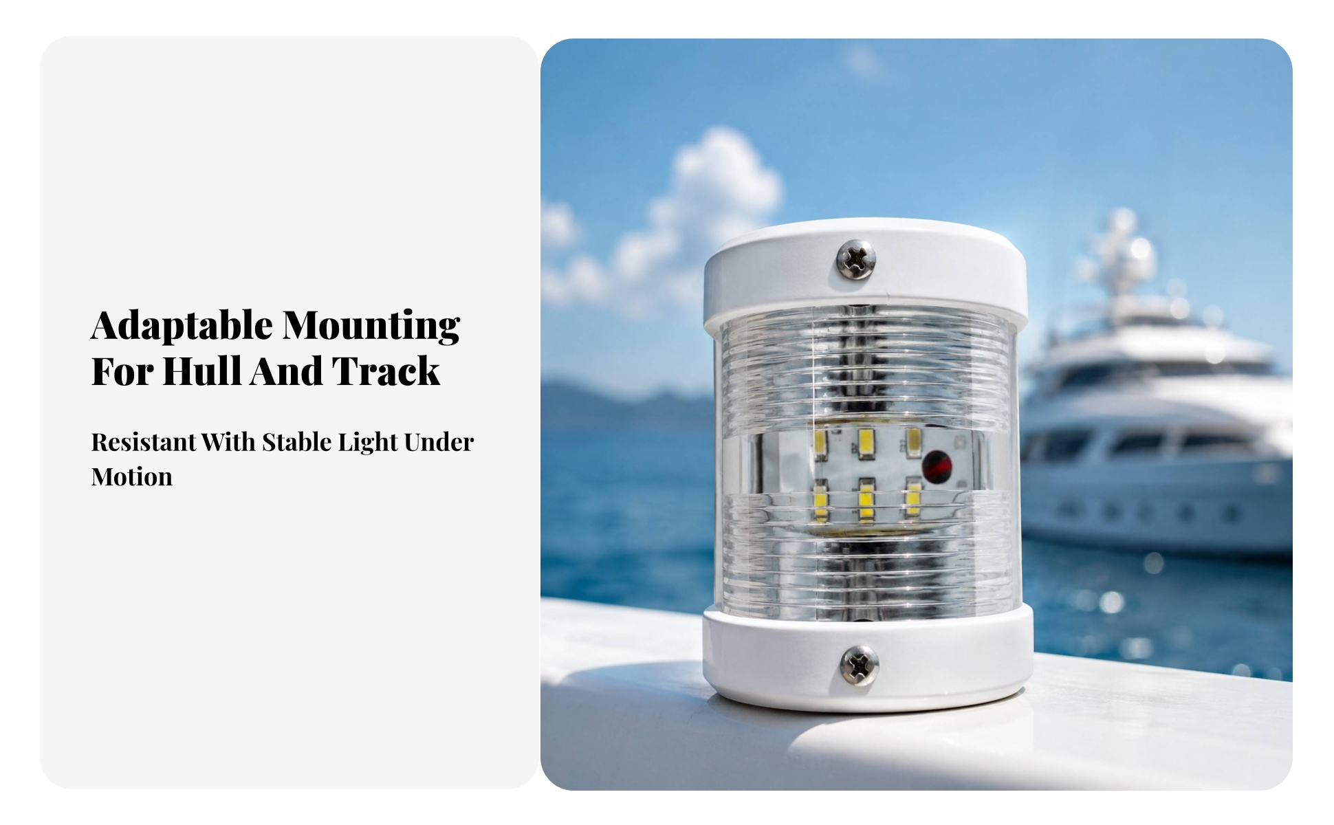 Boat Navigation Lamp 12-24V DC Marine Navigation Light Light IP66
