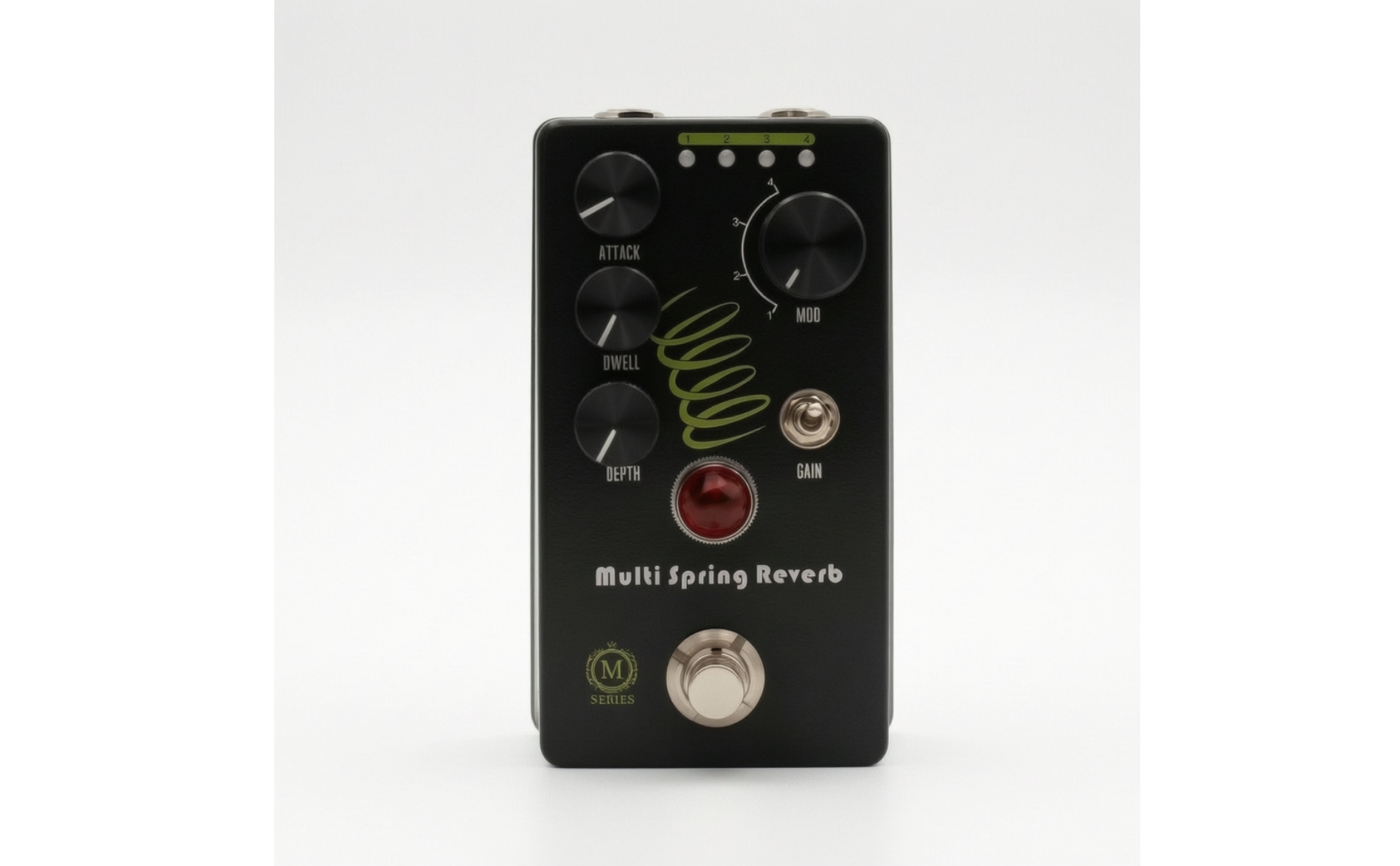 Spring Reverb Pedal Stompbox-Style Reverb Pedal Compact for Live Performances