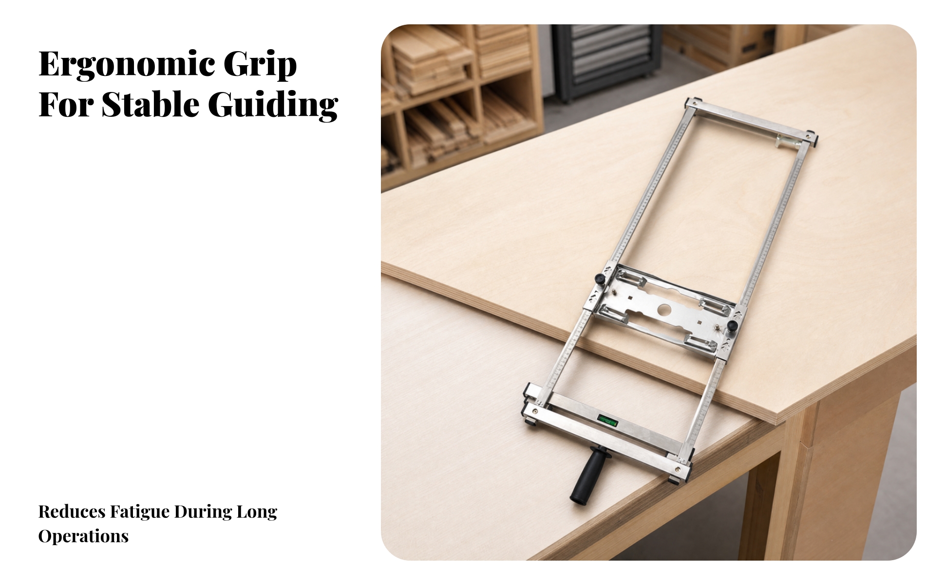 Panel Guide Stainless-Steel Guide with Bubble Level Adjustable