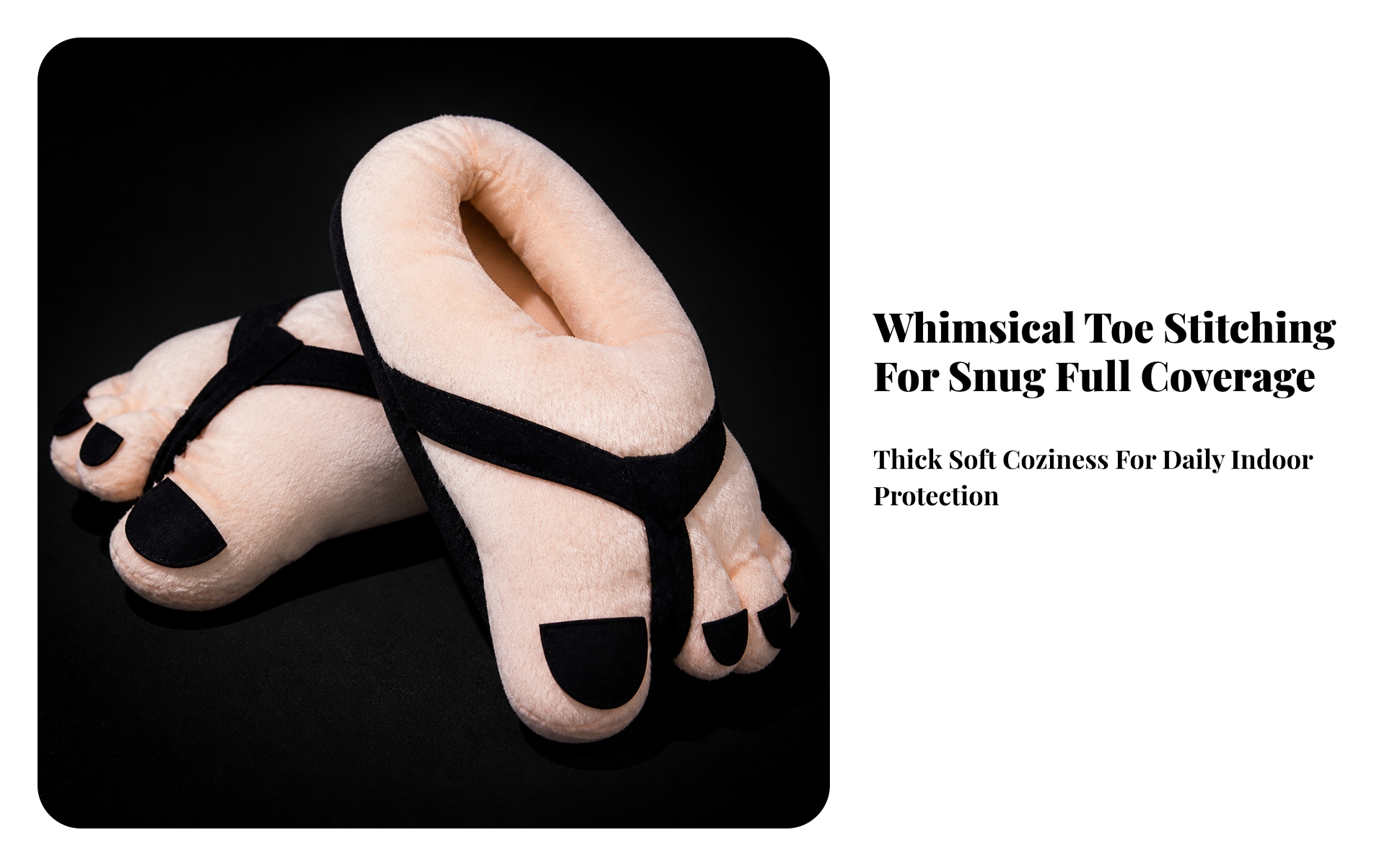 Novelty Slippers Gender-Neutral Slippers with Fleece Athletic Warm for Home