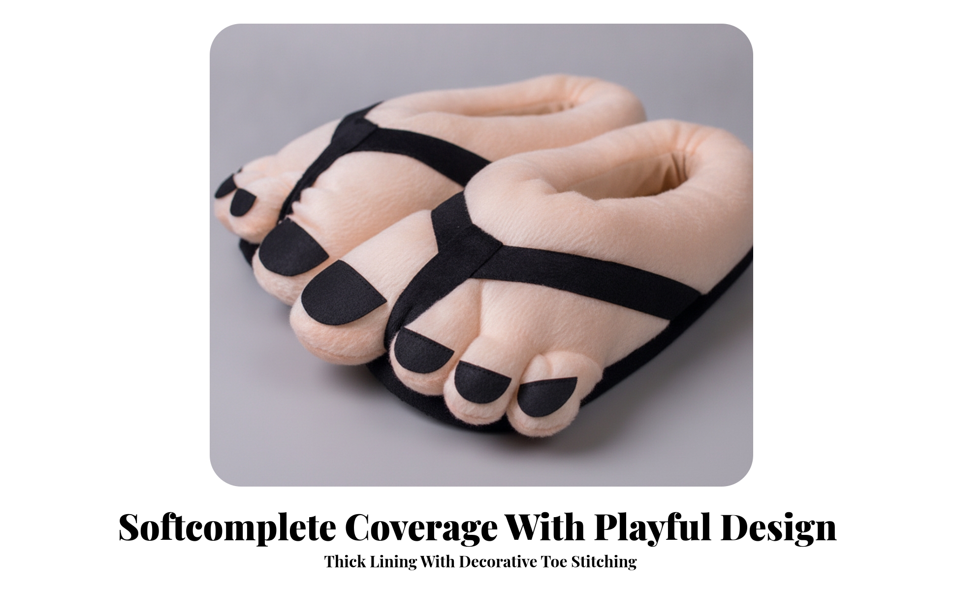 Novelty Slippers Gender-Neutral Slippers with Fleece Athletic Warm for Home