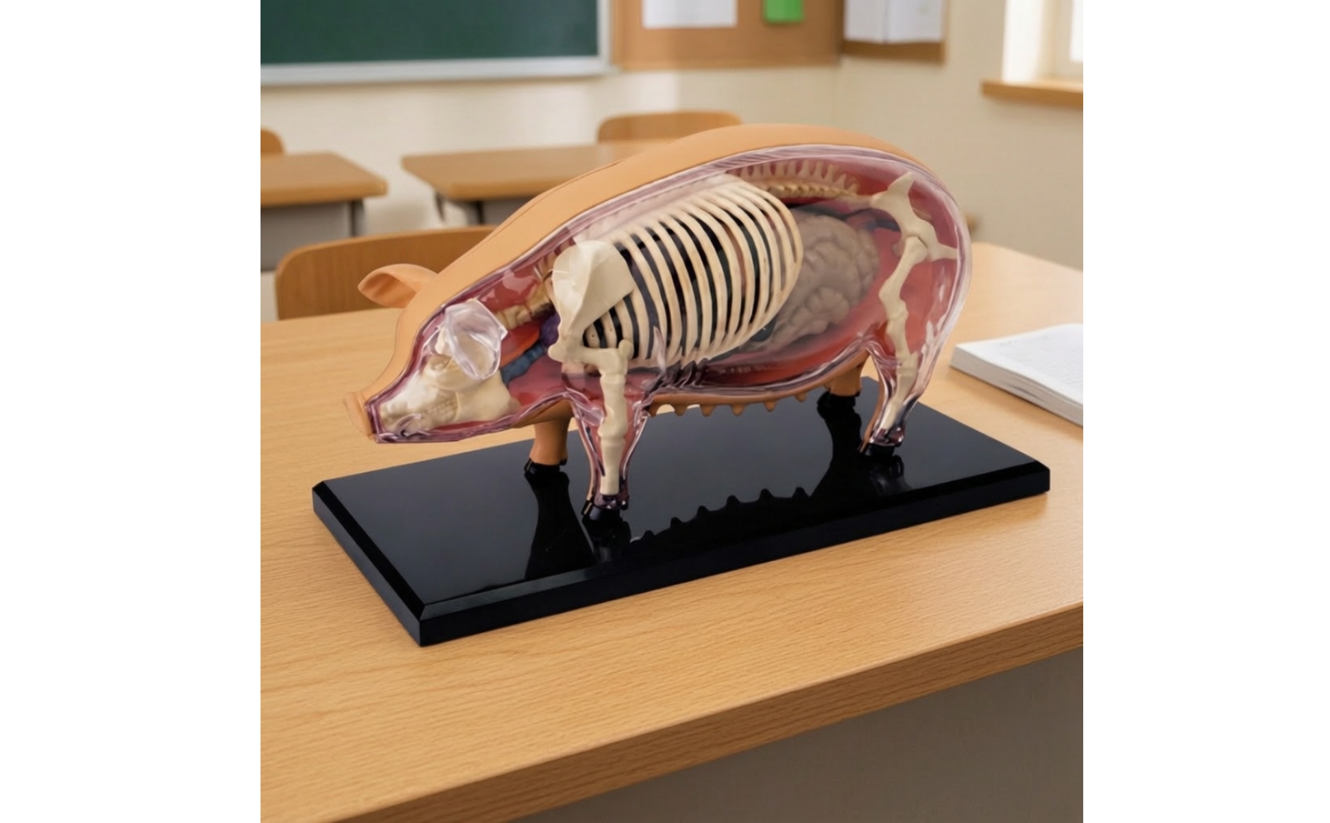 Pig Anatomical Assembly Model Educational for Biology Students, Science Teachers