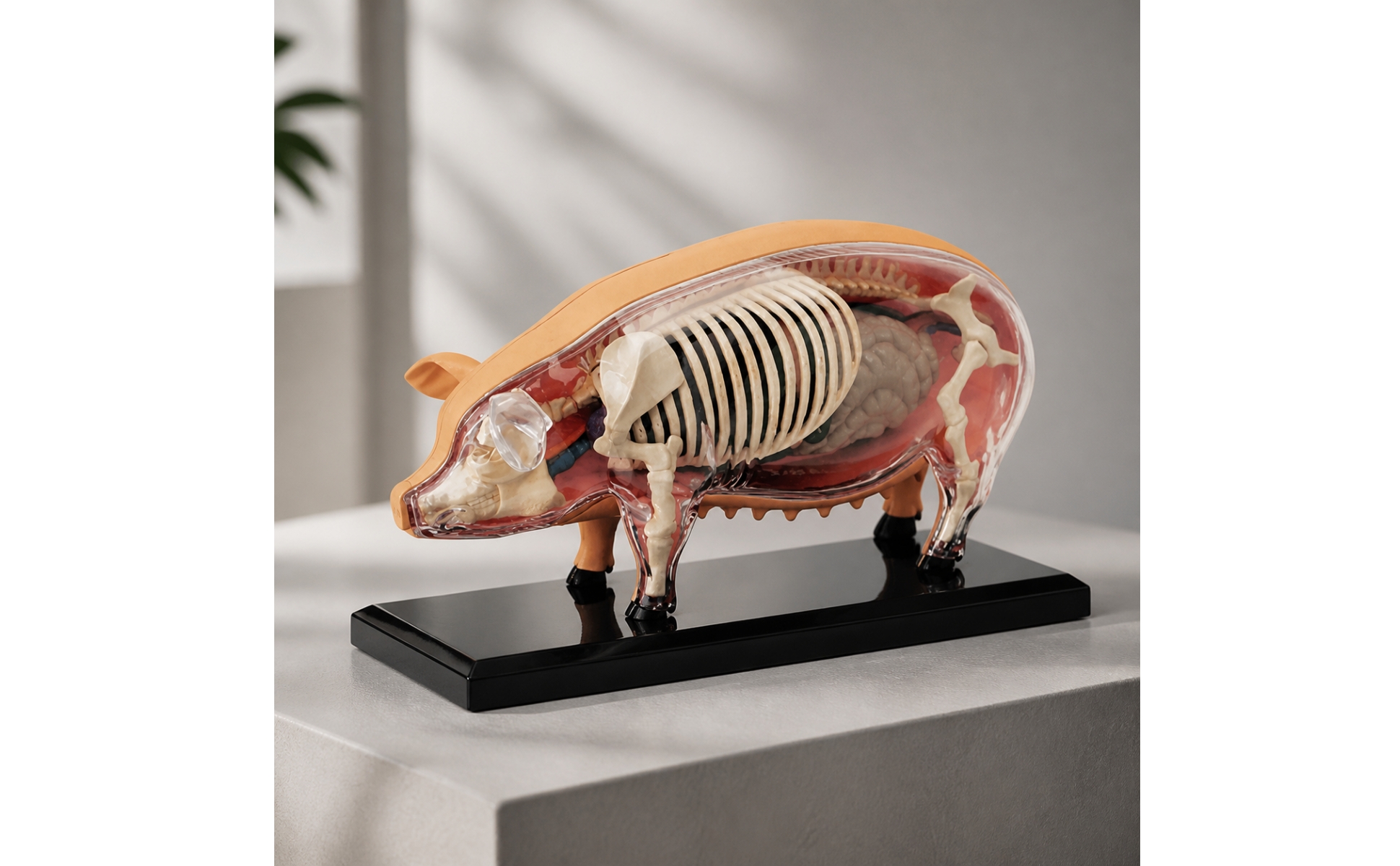 Pig Anatomical Assembly Model Educational for Biology Students, Science Teachers