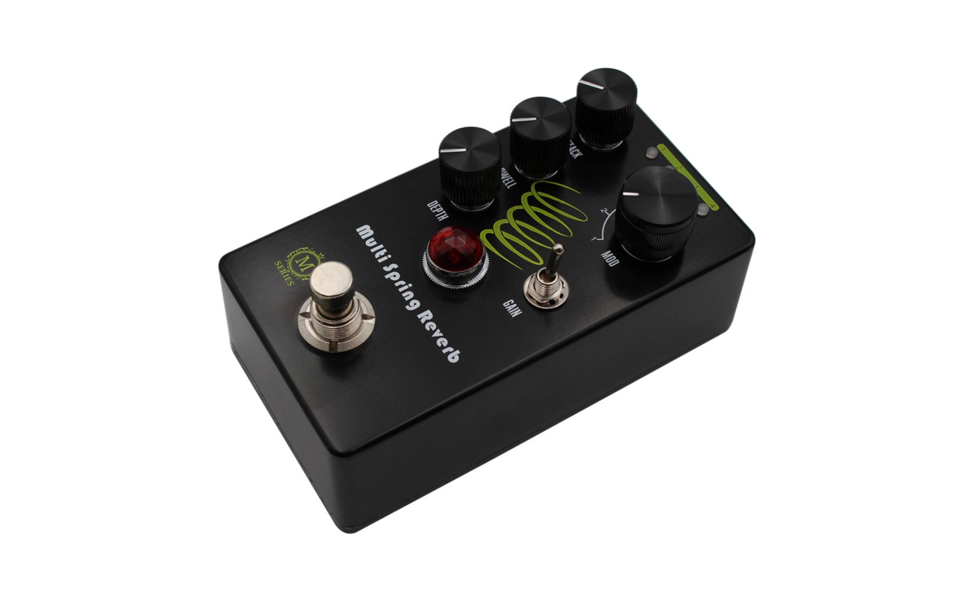 Spring Reverb Pedal Stompbox-Style Reverb Pedal Compact for Live Performances