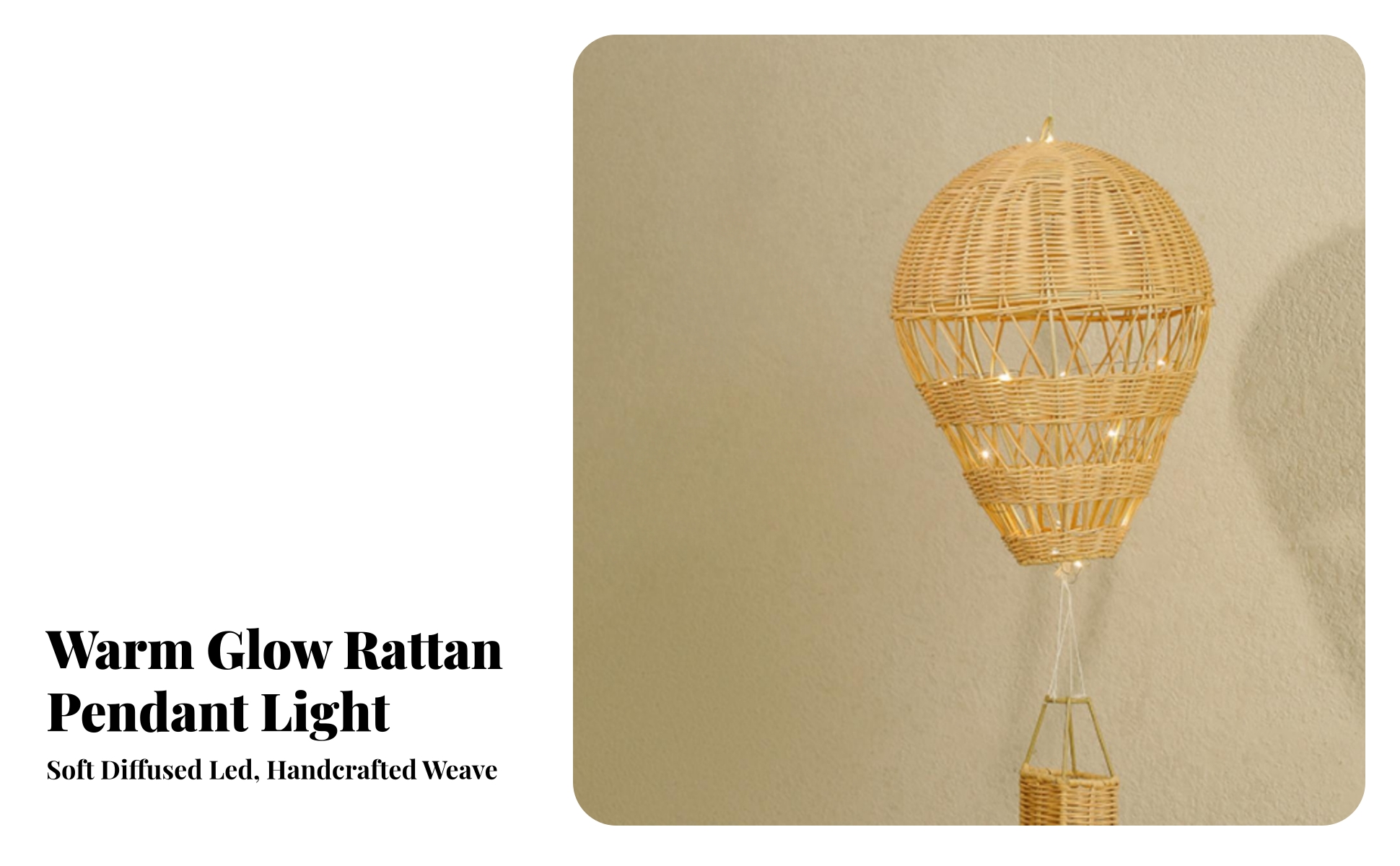 Hot Air Balloon Decoration Wicker Hot Air Balloon Decor Boho for Nursery, Babies