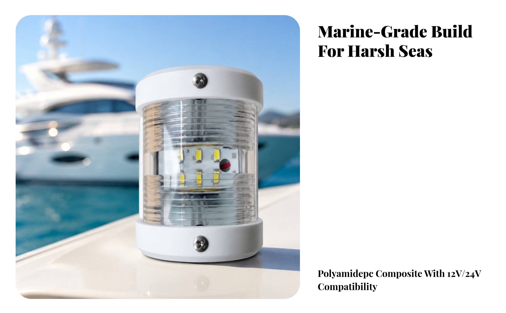 Boat Navigation Lamp 12-24V DC Marine Navigation Light Light IP66