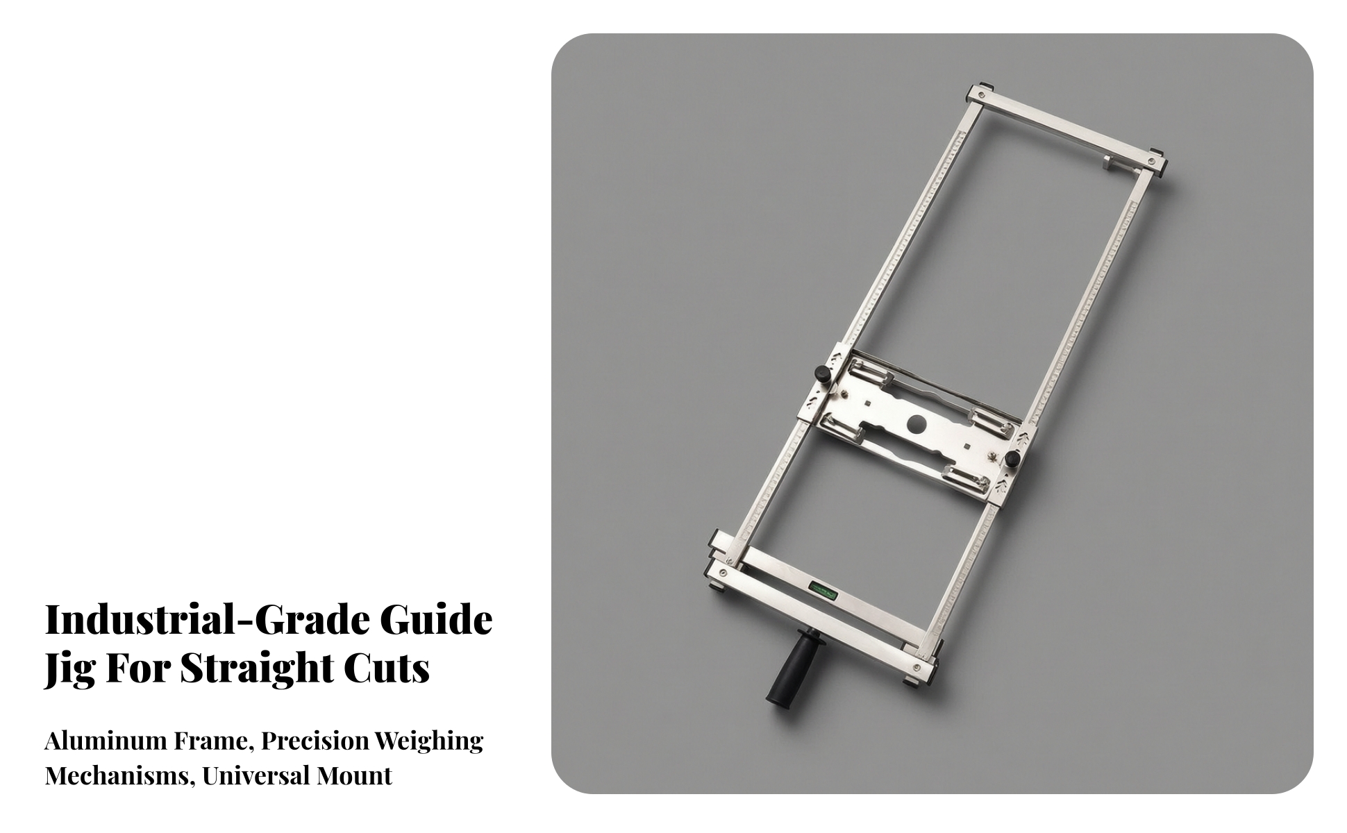 Panel Guide Stainless-Steel Guide with Bubble Level Adjustable