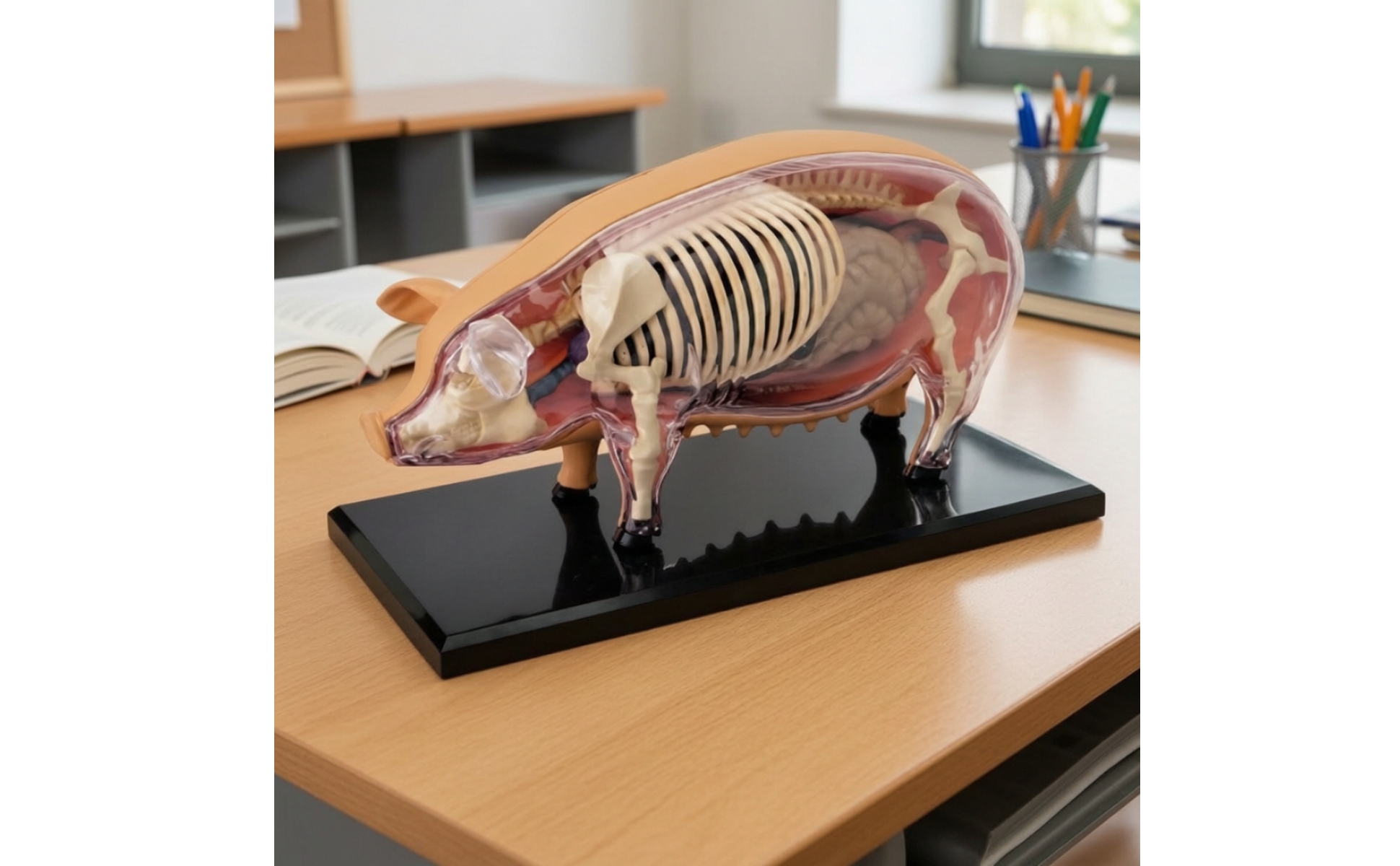 Pig Anatomical Assembly Model Educational for Biology Students, Science Teachers