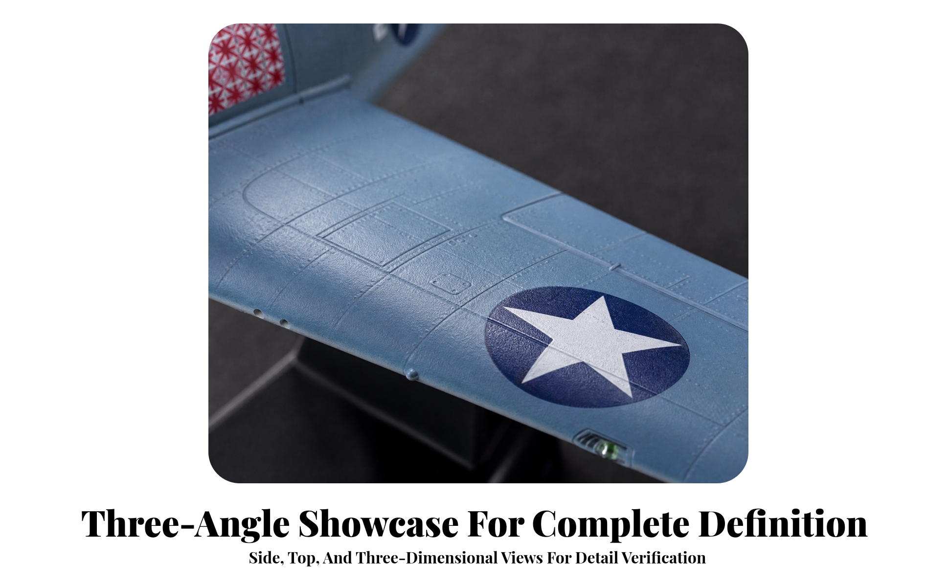 WW2 US Fighter Plane Model Pre-Built 1:72 Scale F4F Carrier Fighter Model