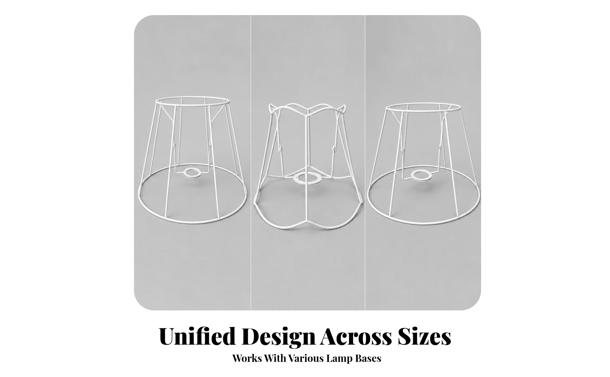 Lampshade Frame DIY Lamp Shade Loop Frame Versatile for Table Lamps, Crafters