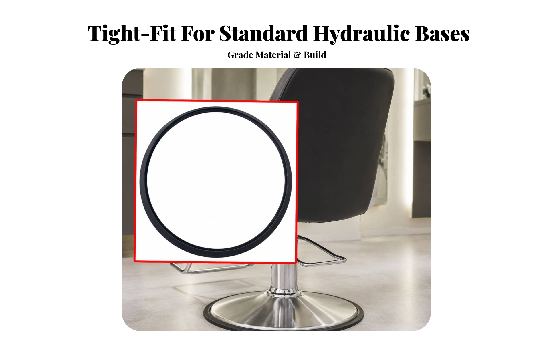 Chair Accessory Anti-Slip Hydraulic Pump Base Rubber Ring Slim