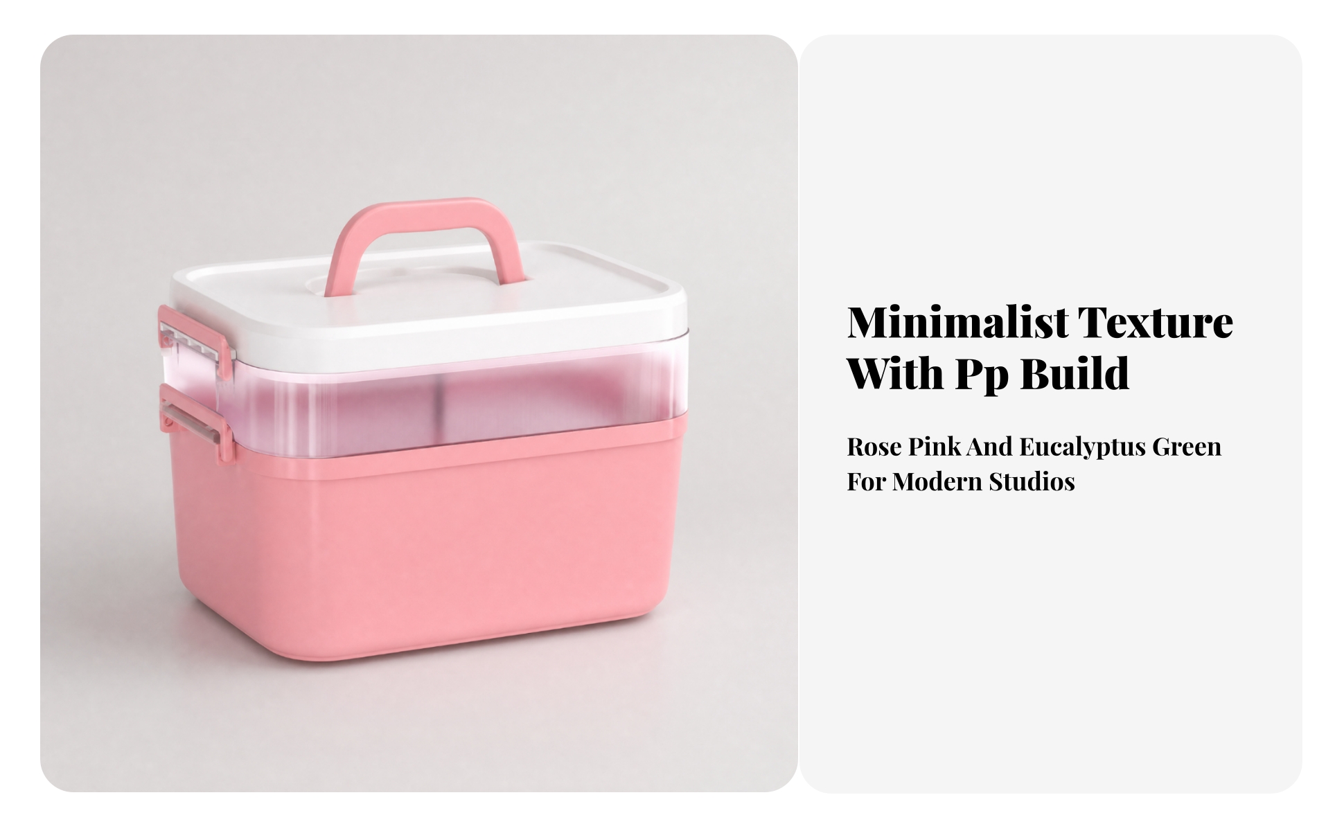 Two-Layer Art Supply Storage Box Thick-Walled for Classrooms, Dorm Rooms