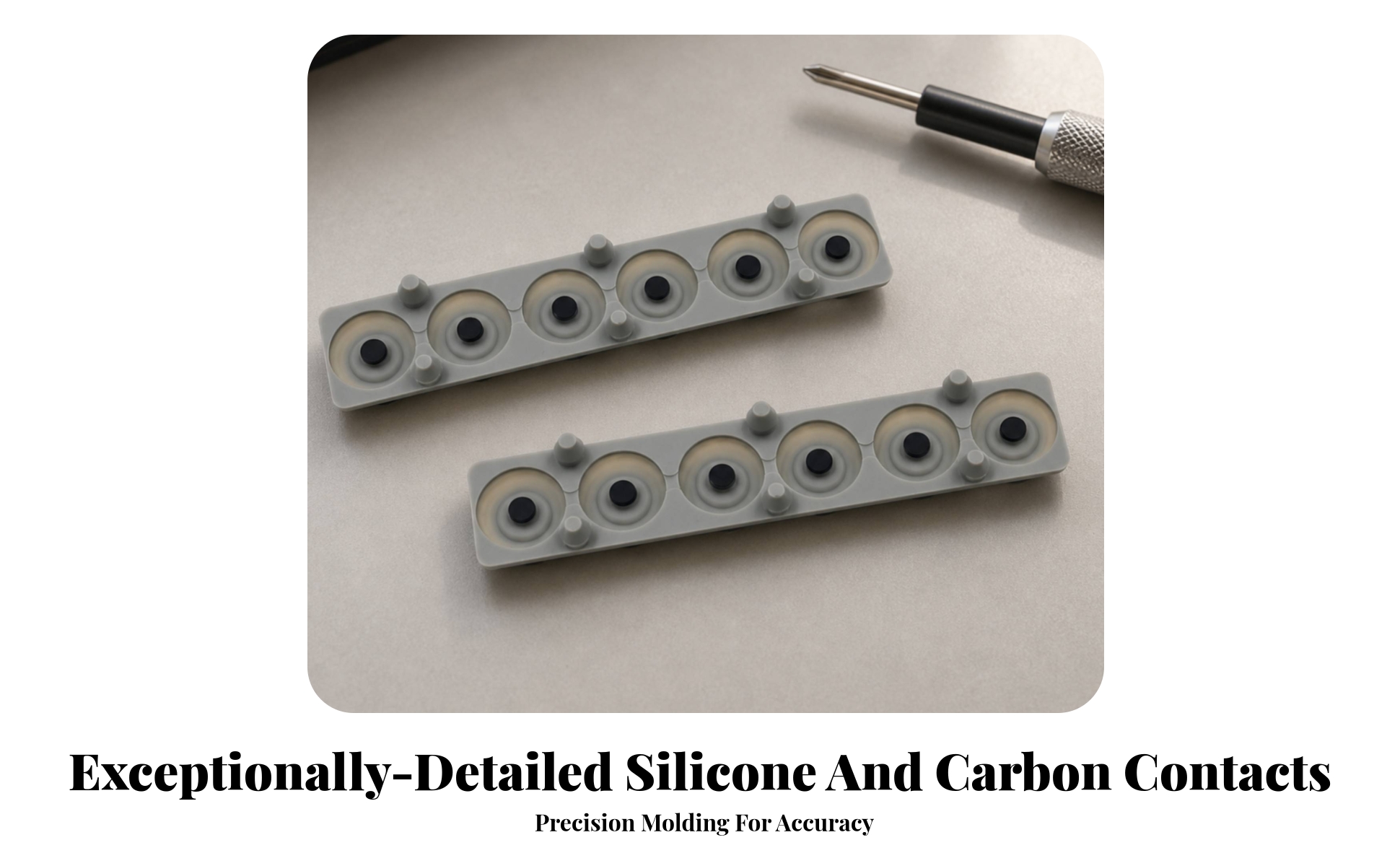 Conductive Rubber Strip Replacement Keyboard Key Part Compatible