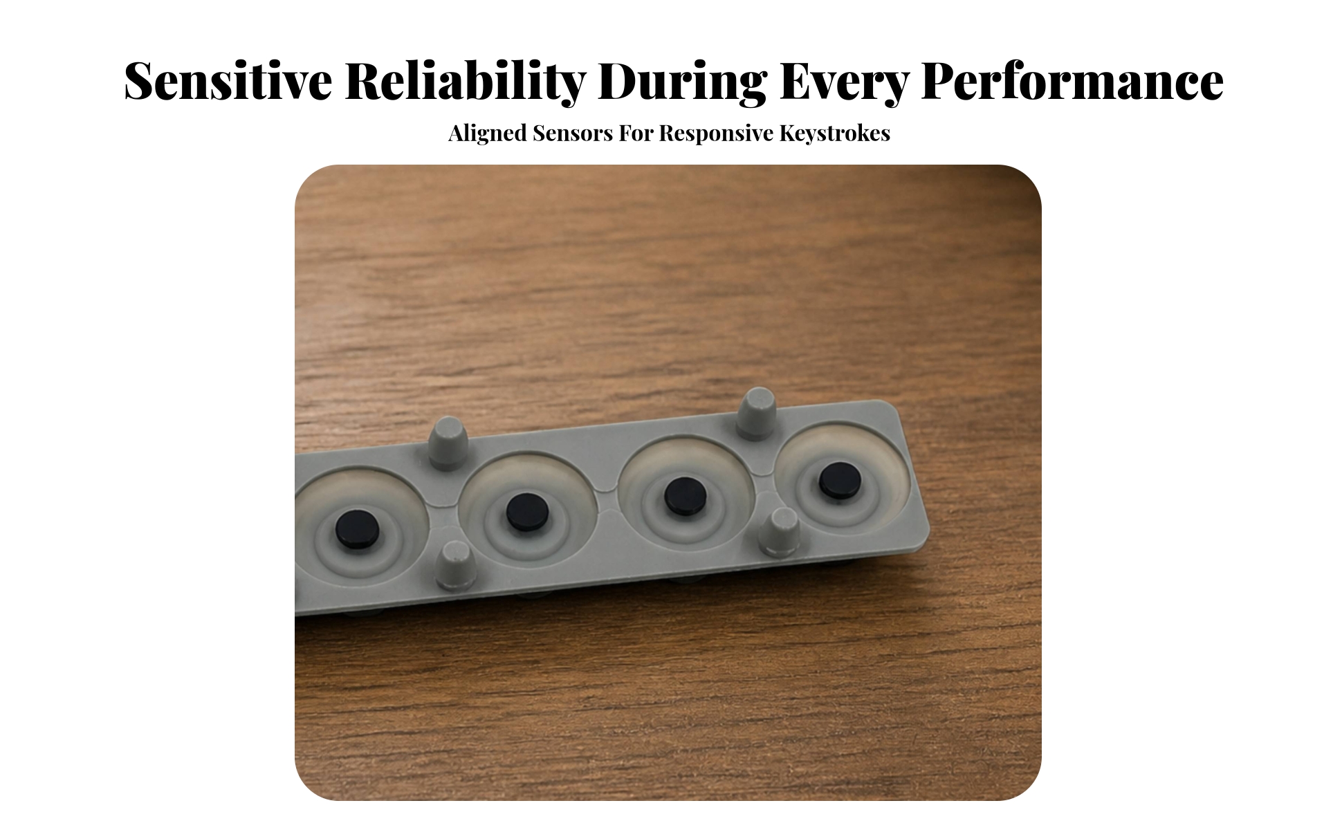Conductive Rubber Strip Replacement Keyboard Key Part Compatible