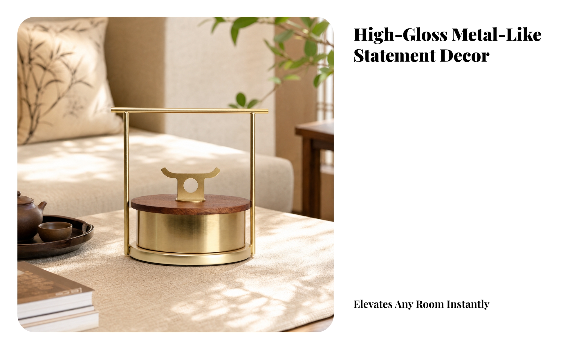 Chinese-Style Decorative Storage Box Classic for Living Room, Restaurant