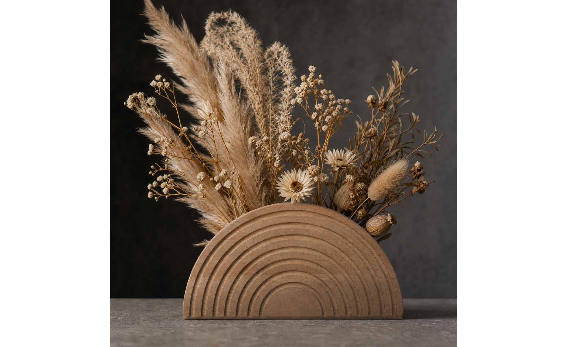 Wall-Mounted Semicircular Decorative Base Arched for Living Room, Guesthouse