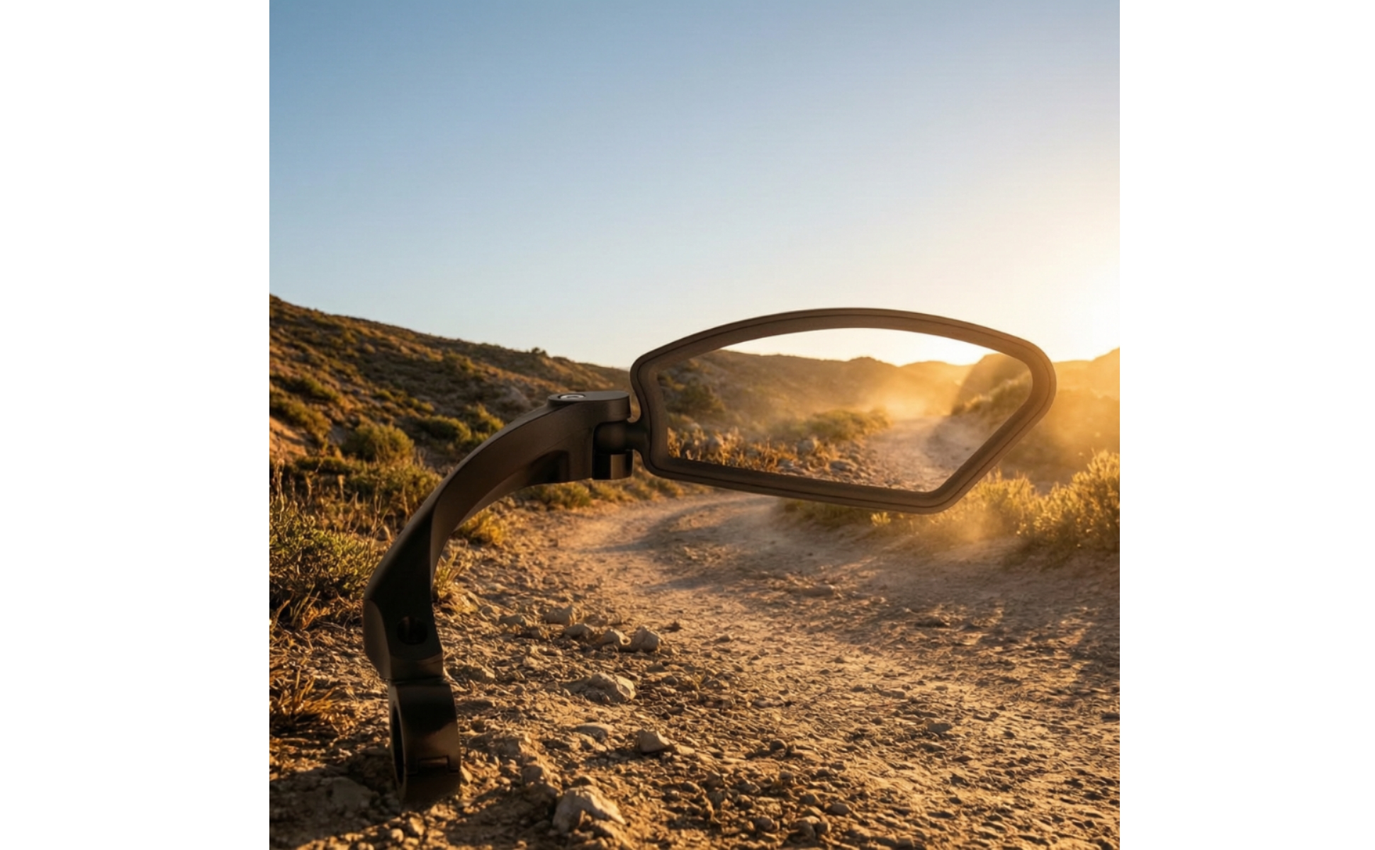 Folding Bike Handlebar Mirror Foldable for Recreational Rides, Mountain Biking