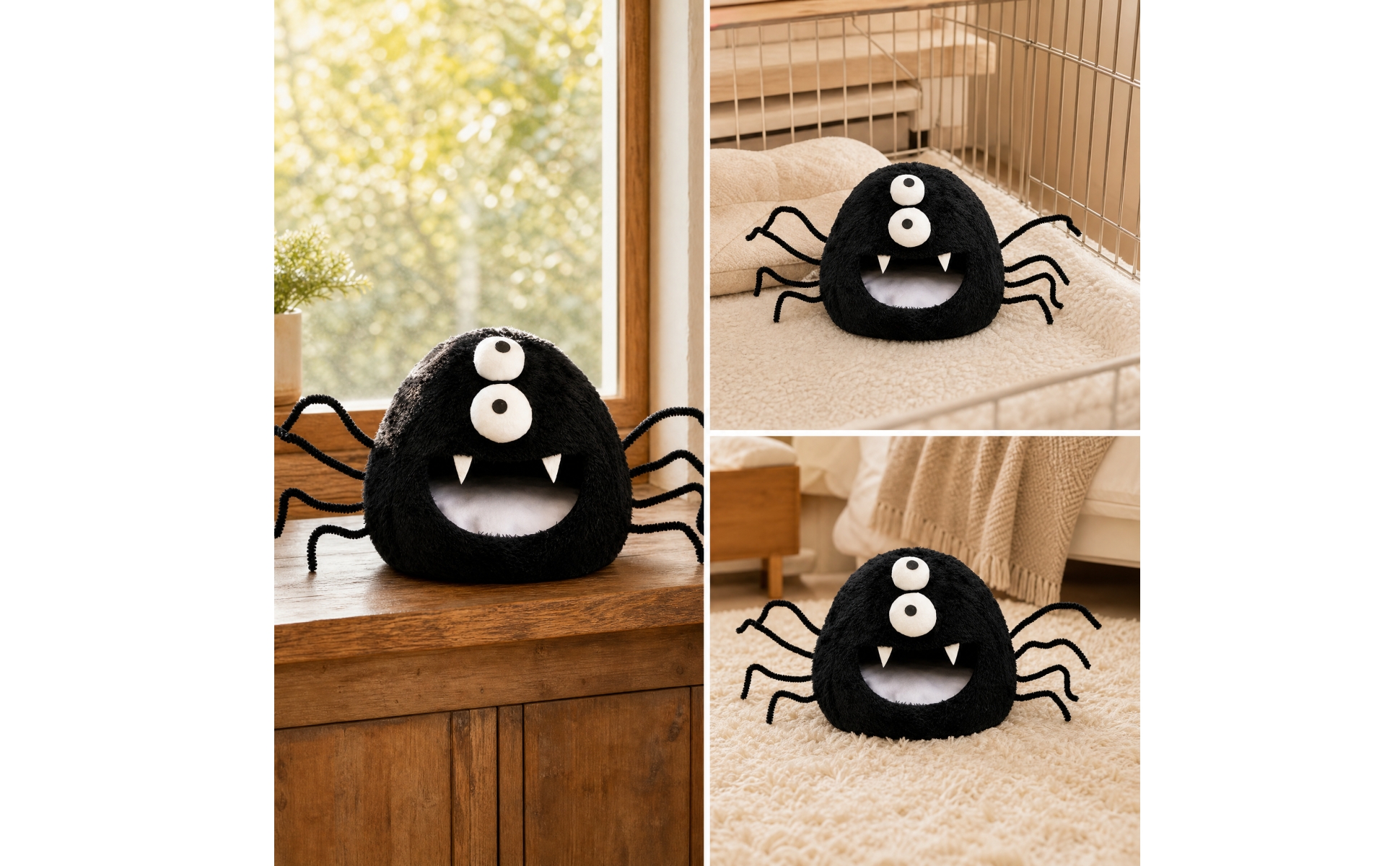 Maison de Hamster En Tissu Doux Utilisable toute l'année Fermé