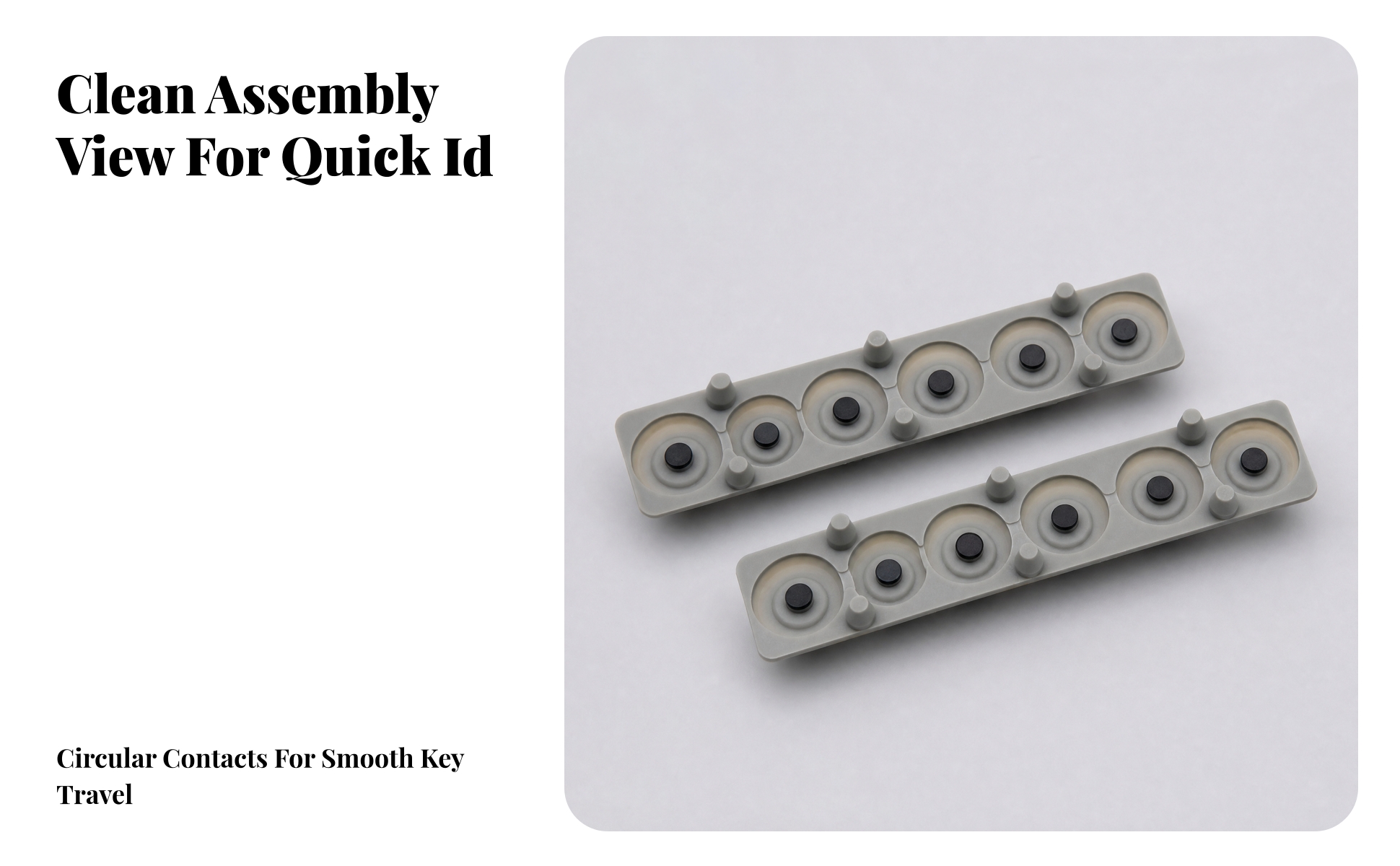 Conductive Rubber Strip Replacement Keyboard Key Part Compatible