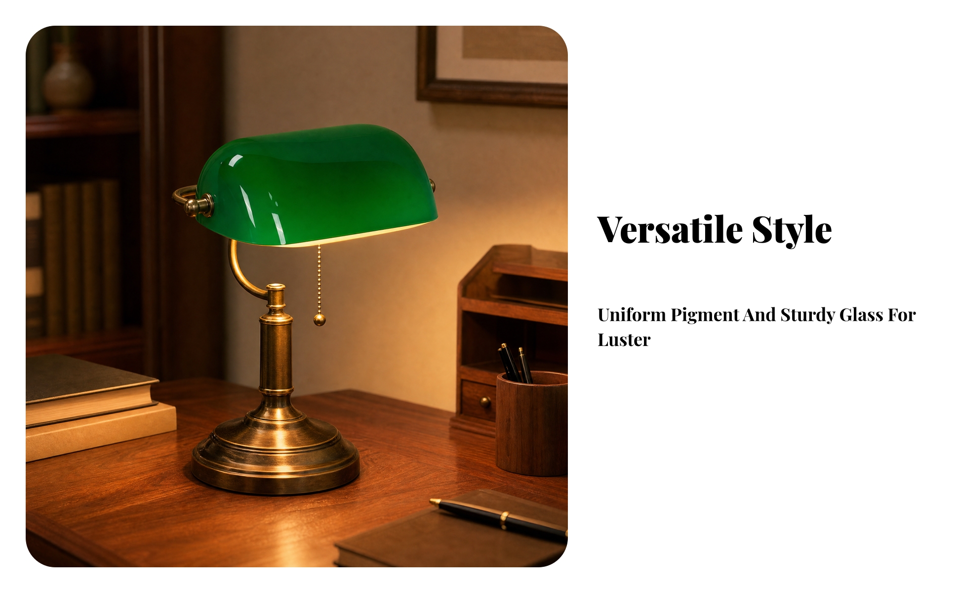 Rounded Rectangular Glass Lamp Shade Glossy for Bedroom, Hospitality Interiors