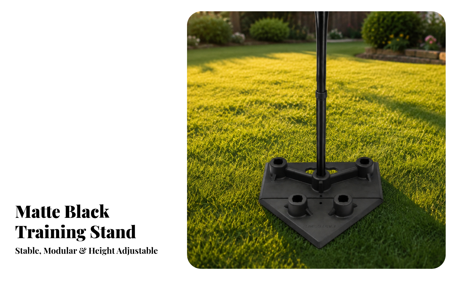 Baseball Tee Height-Adjustable Softball Tee Portable for Backyard, Coaches