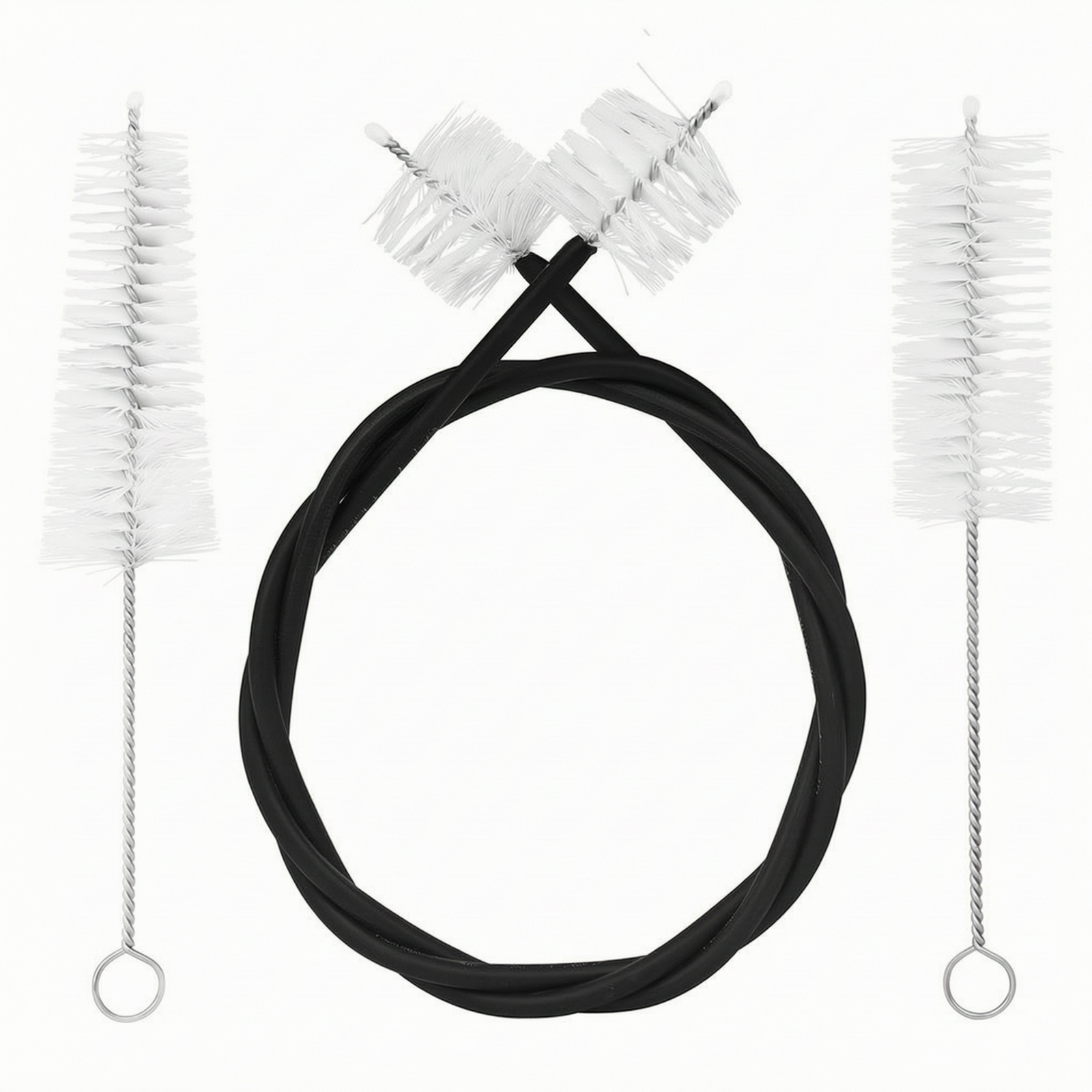 3 Pieces Cleaning Kit Soft Bristles Trumpet Cleaning Brush Kit Compact
