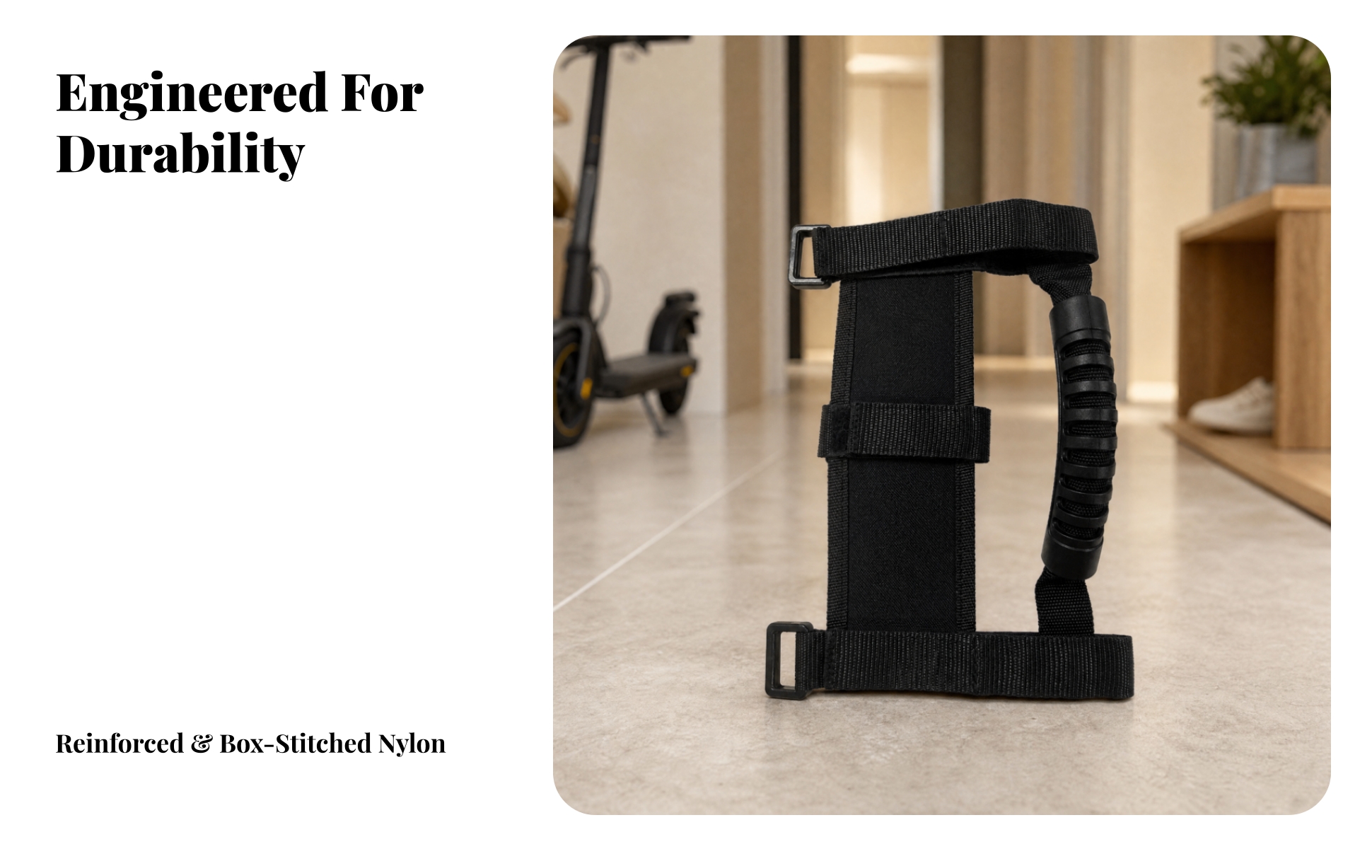 Electric Scooter Hand-Carry Strap Secure for Transport, Commuting
